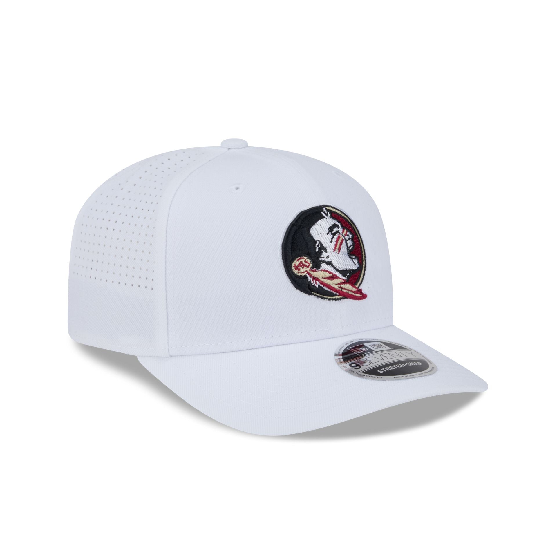 Florida State Seminoles Optic White Performance 9SEVENTY Stretch-Snap Hat - Image 3