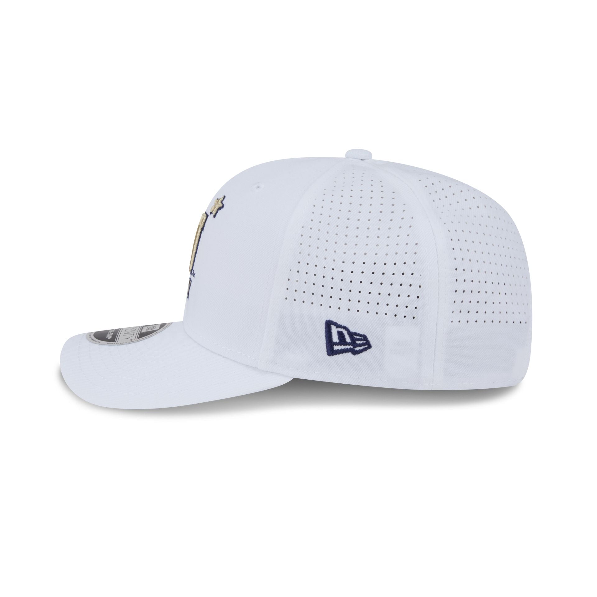 Navy Midshipmen Optic White Performance 9SEVENTY Stretch-Snap Hat - Image 4