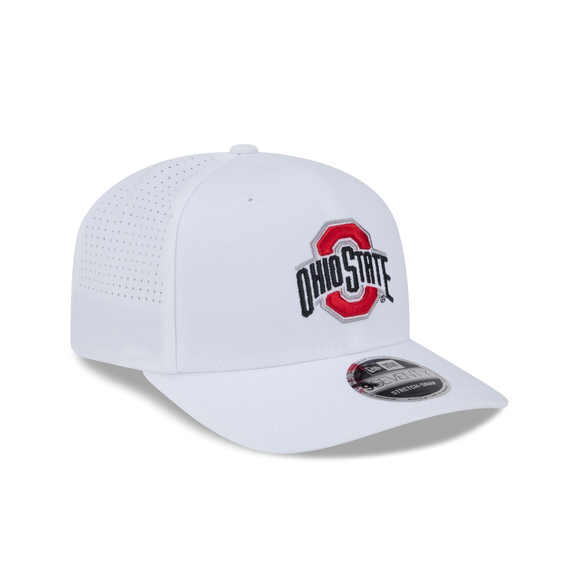 Ohio State Buckeyes Optic White Performance 9SEVENTY Stretch-Snap Hat - Image 3