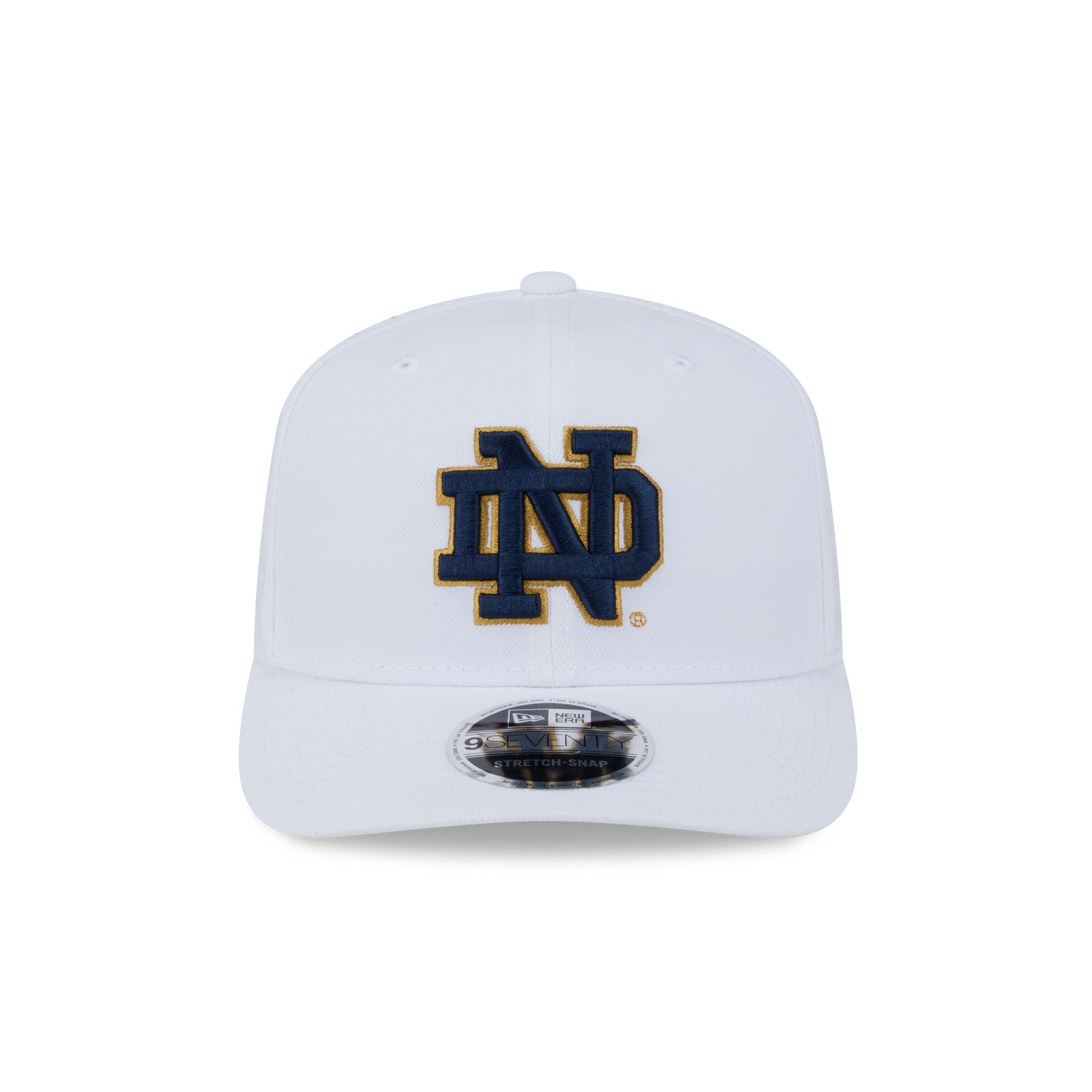 Notre Dame Fighting Irish Optic White Performance 9SEVENTY Stretch-Snap Hat - Image 2