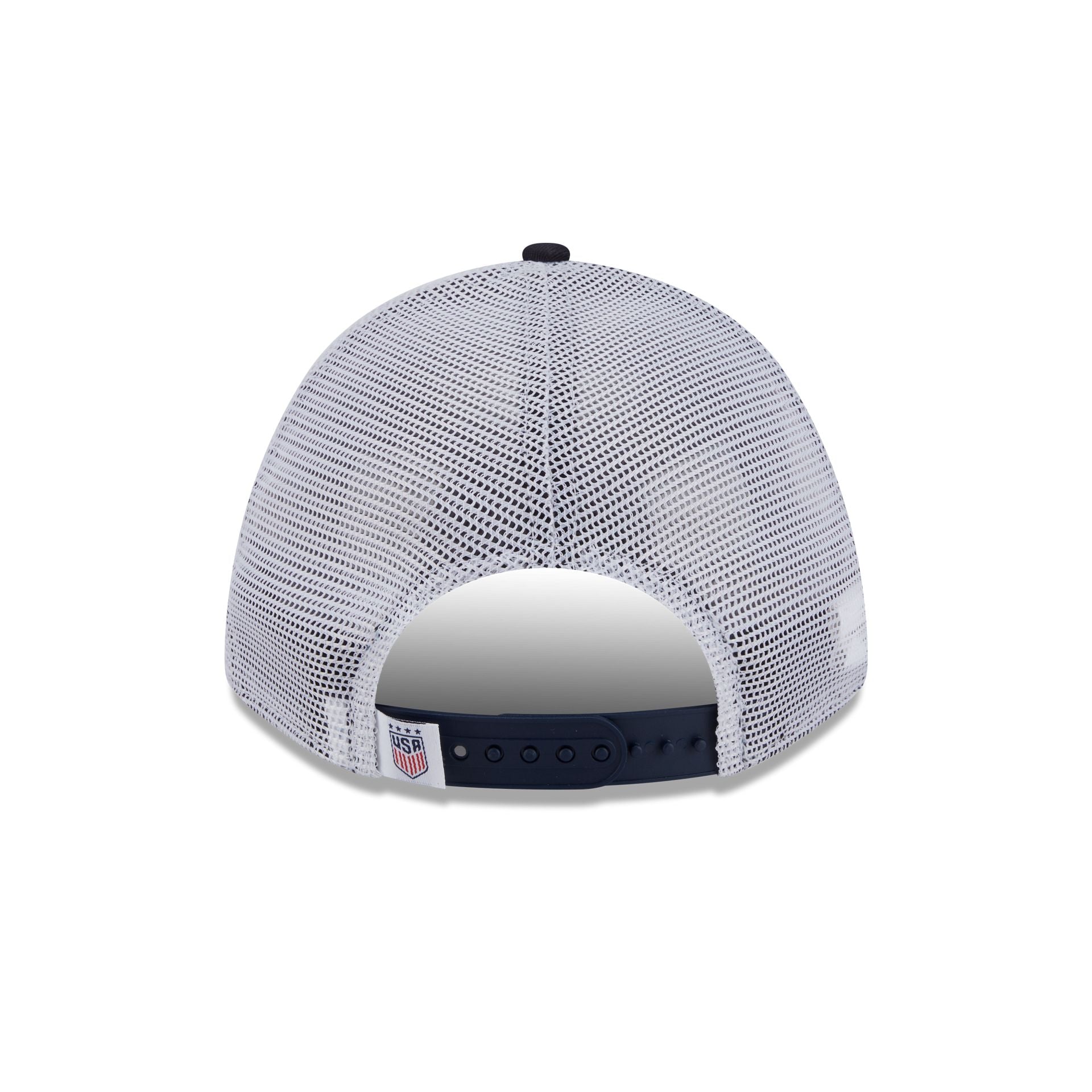 US Soccer Women's National Team Navy 9FORTY M-Crown A-Frame Trucker Hat - Image 6