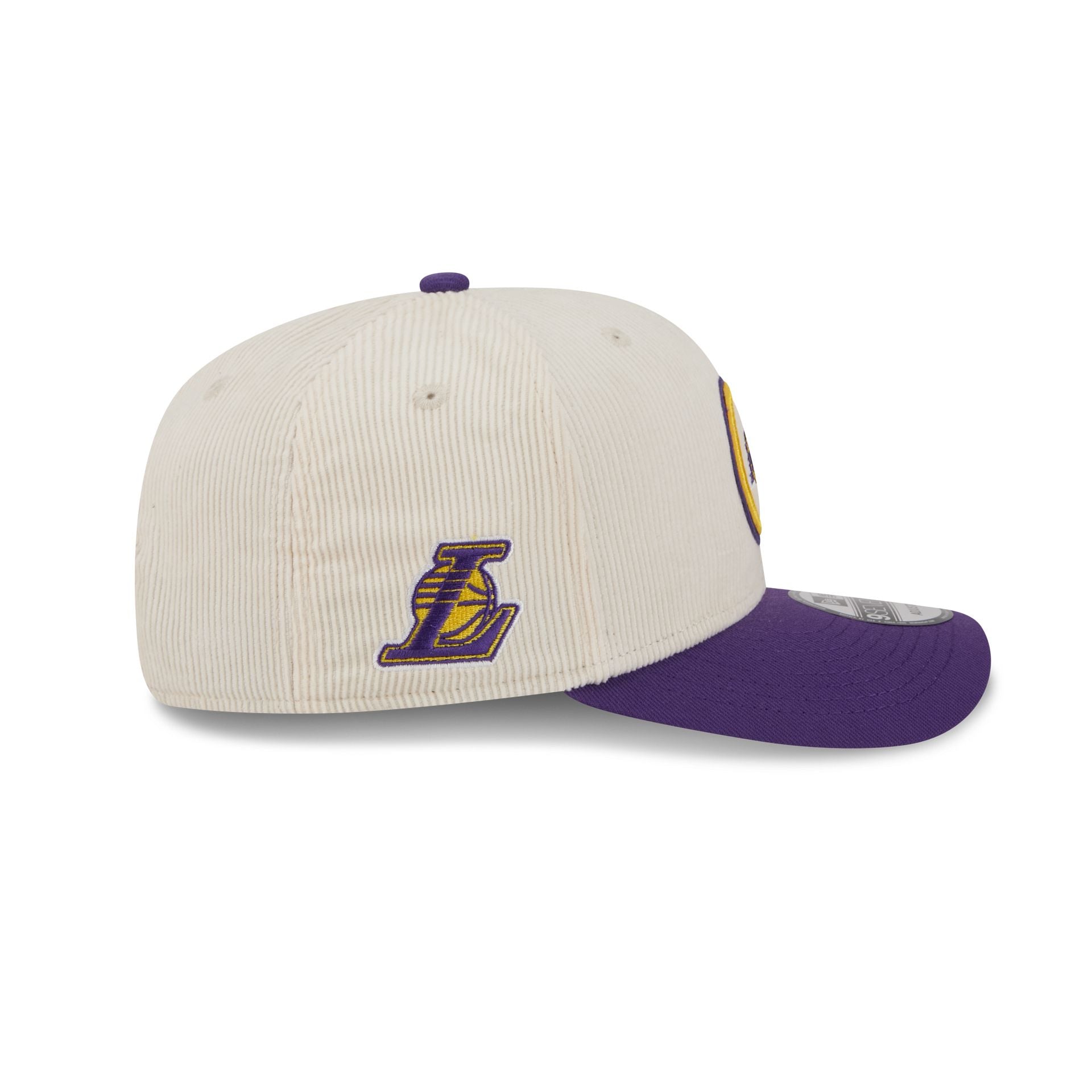 Los Angeles Lakers Loyal Corduroy 9SEVENTY Stretch-Snap Hat - Image 4