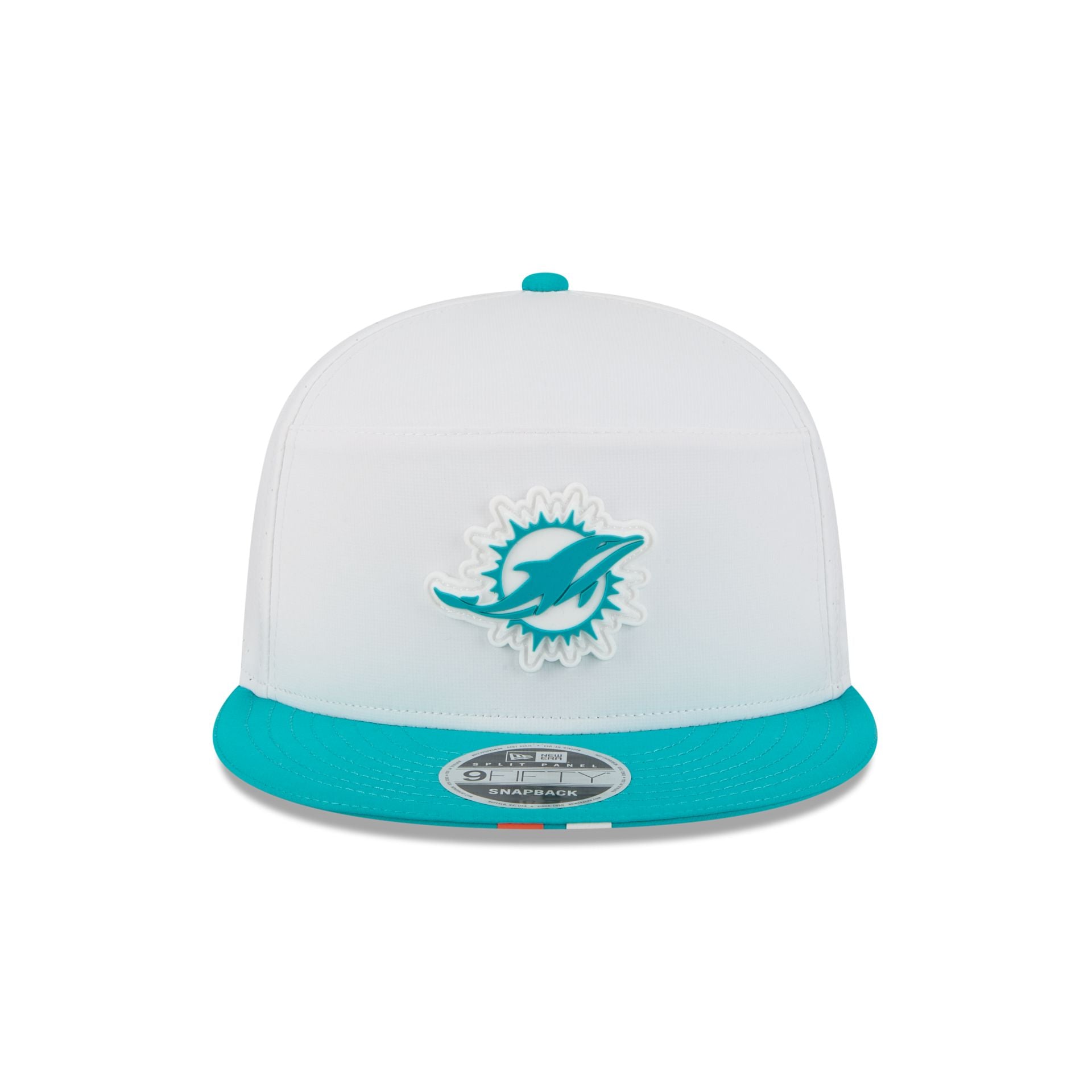 Miami Dolphins 2025 Training Split Panel 9FIFTY Snapback Hat - Image 2