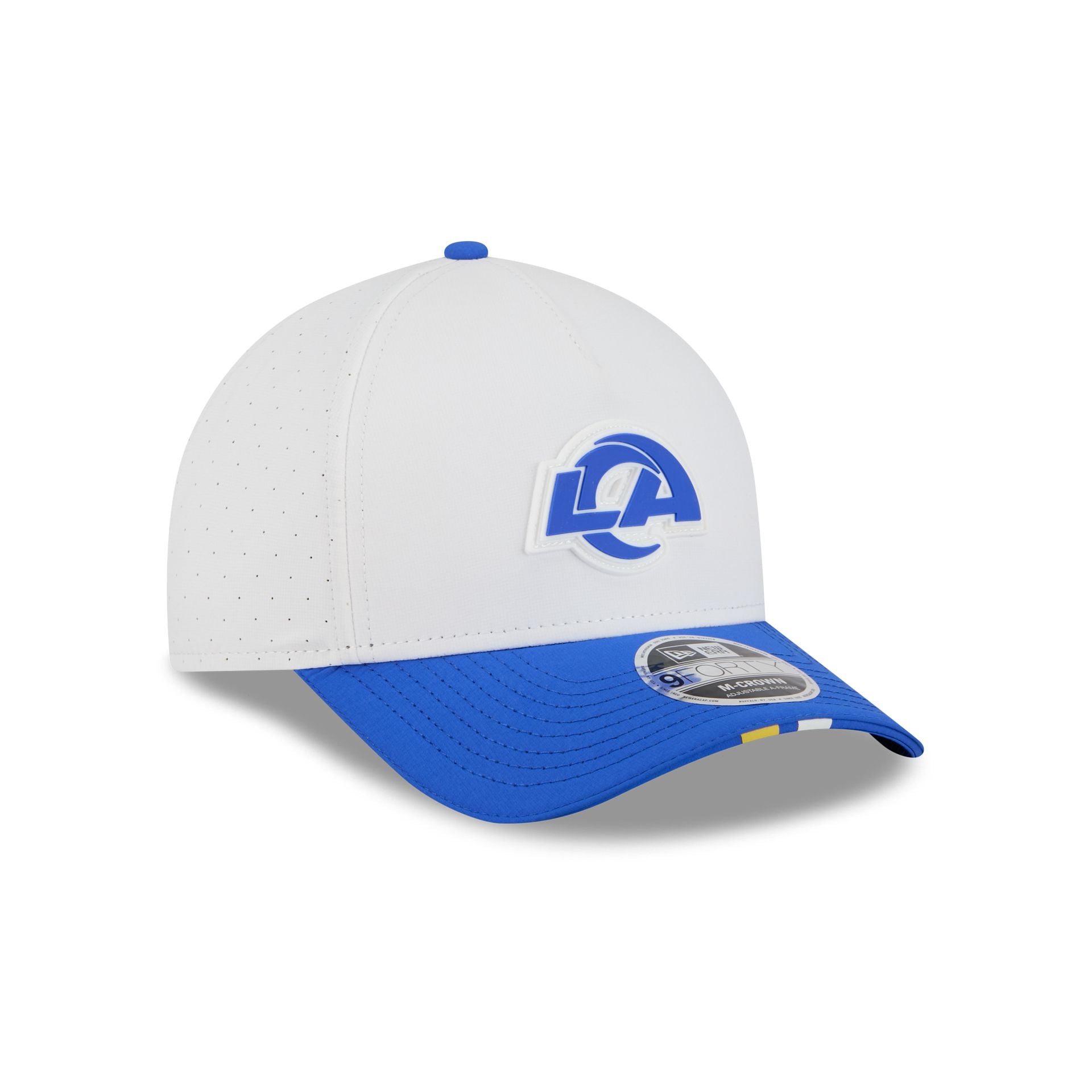 Los Angeles Rams 2025 Training 9FORTY M-Crown A-Frame Snapback Hat - Image 3