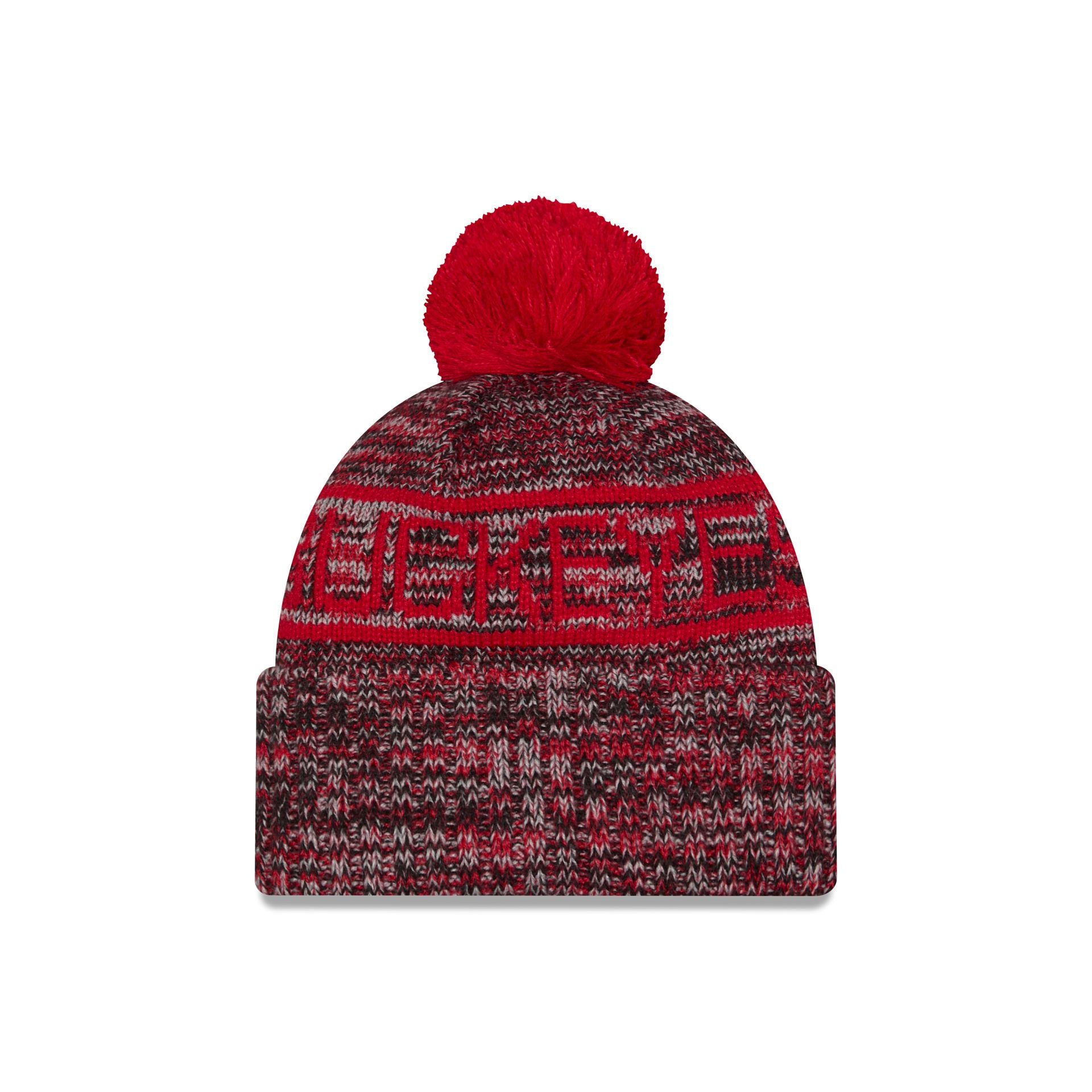 Ohio State Buckeyes Cold Weather Pom Knit Hat - Image 3