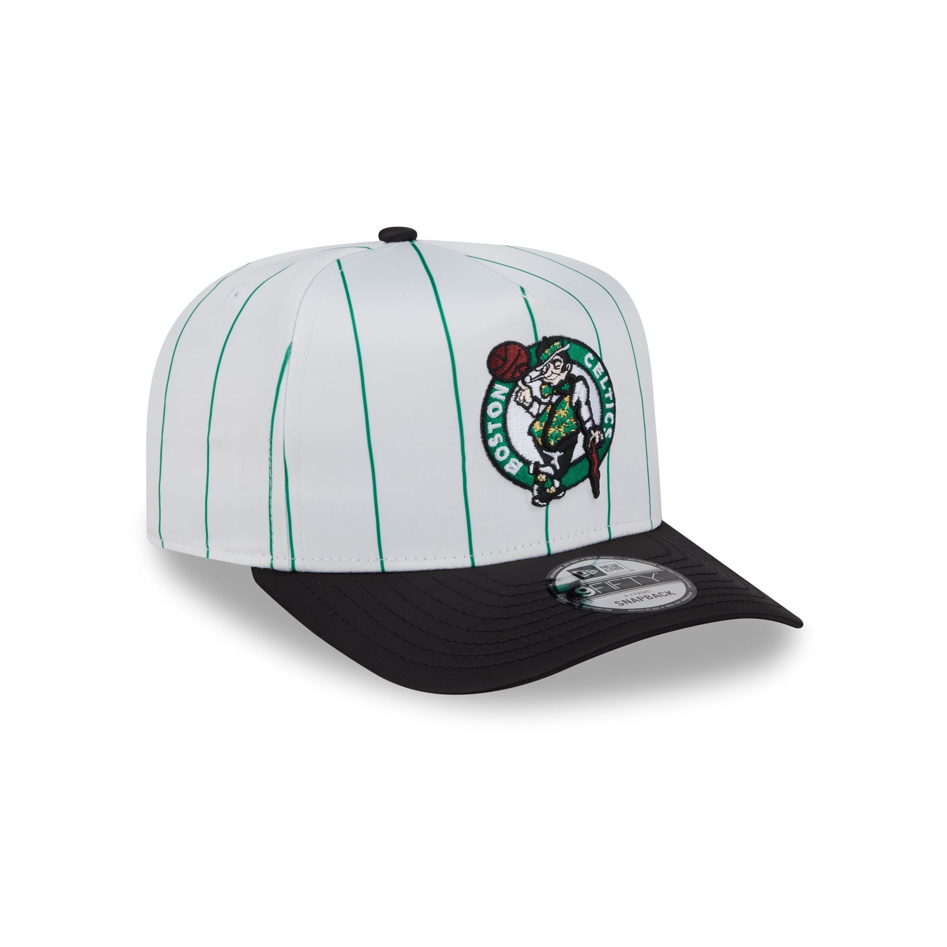 Boston Celtics Satin Pinstripe 9FIFTY A-Frame Snapback Hat - Image 3