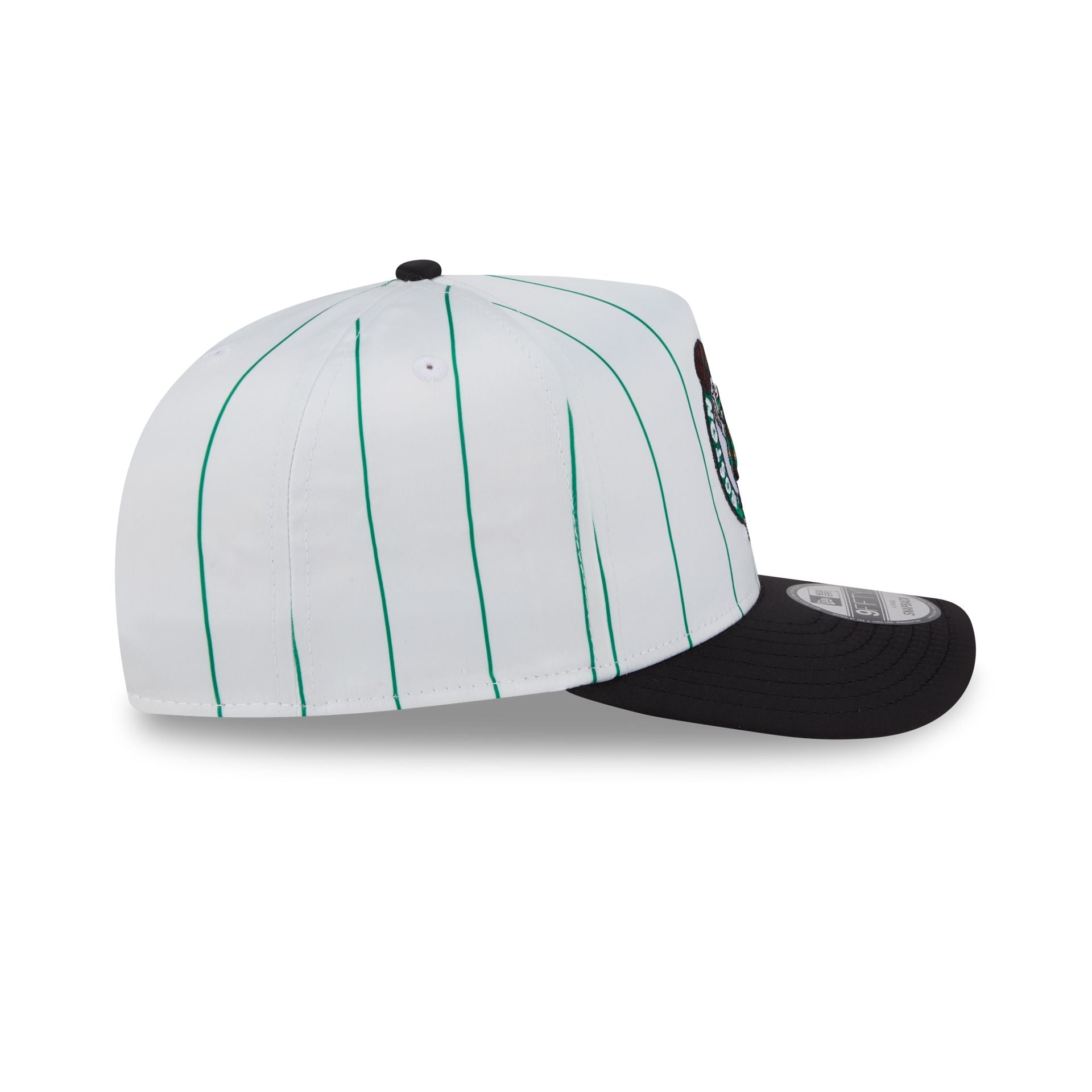 Boston Celtics Satin Pinstripe 9FIFTY A-Frame Snapback Hat - Image 5