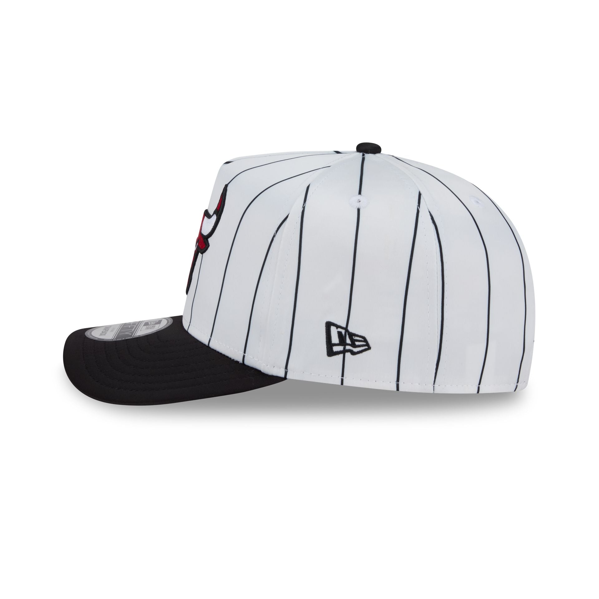 Chicago Bulls Satin Pinstripe 9FIFTY A-Frame Snapback Hat - Image 4