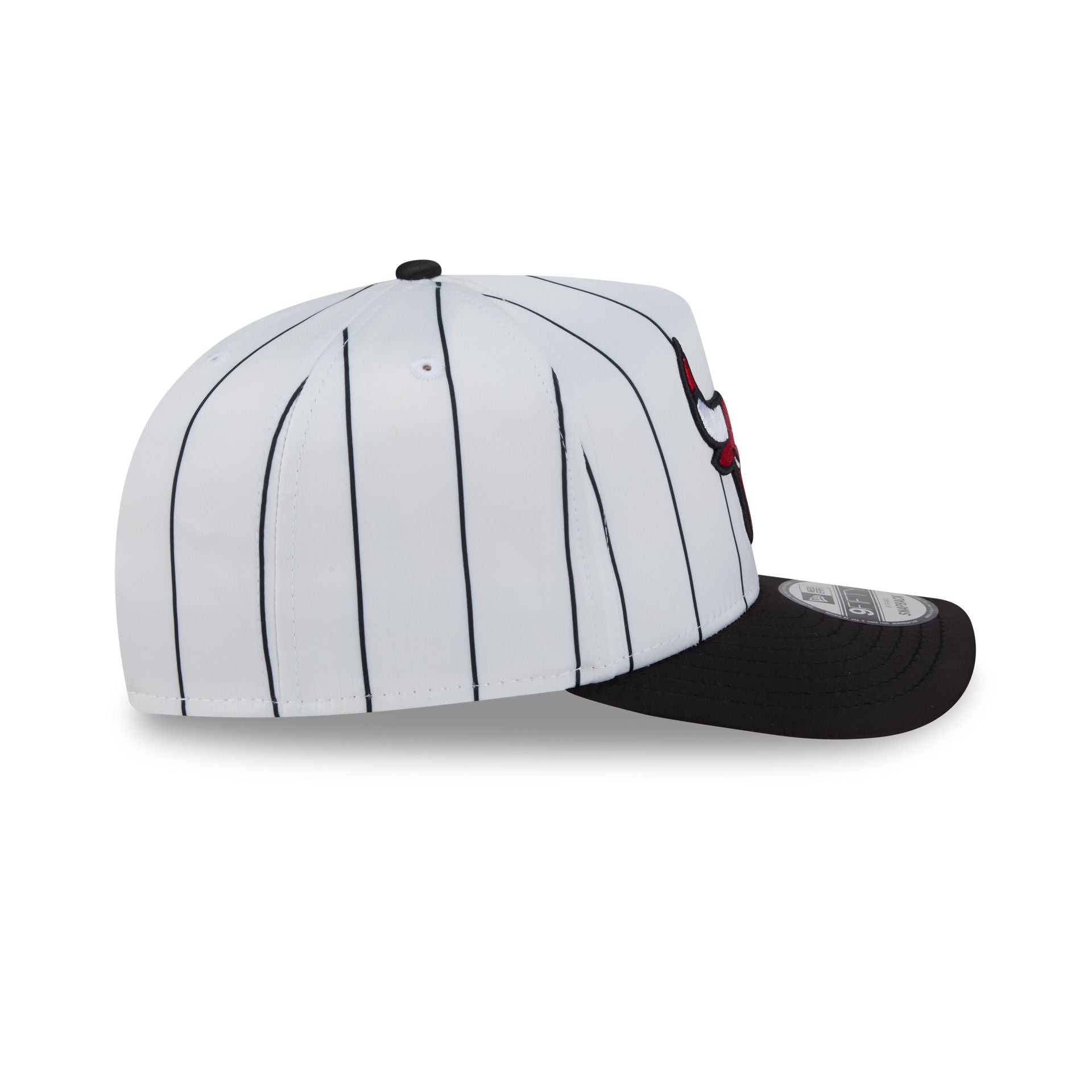 Chicago Bulls Satin Pinstripe 9FIFTY A-Frame Snapback Hat - Image 5