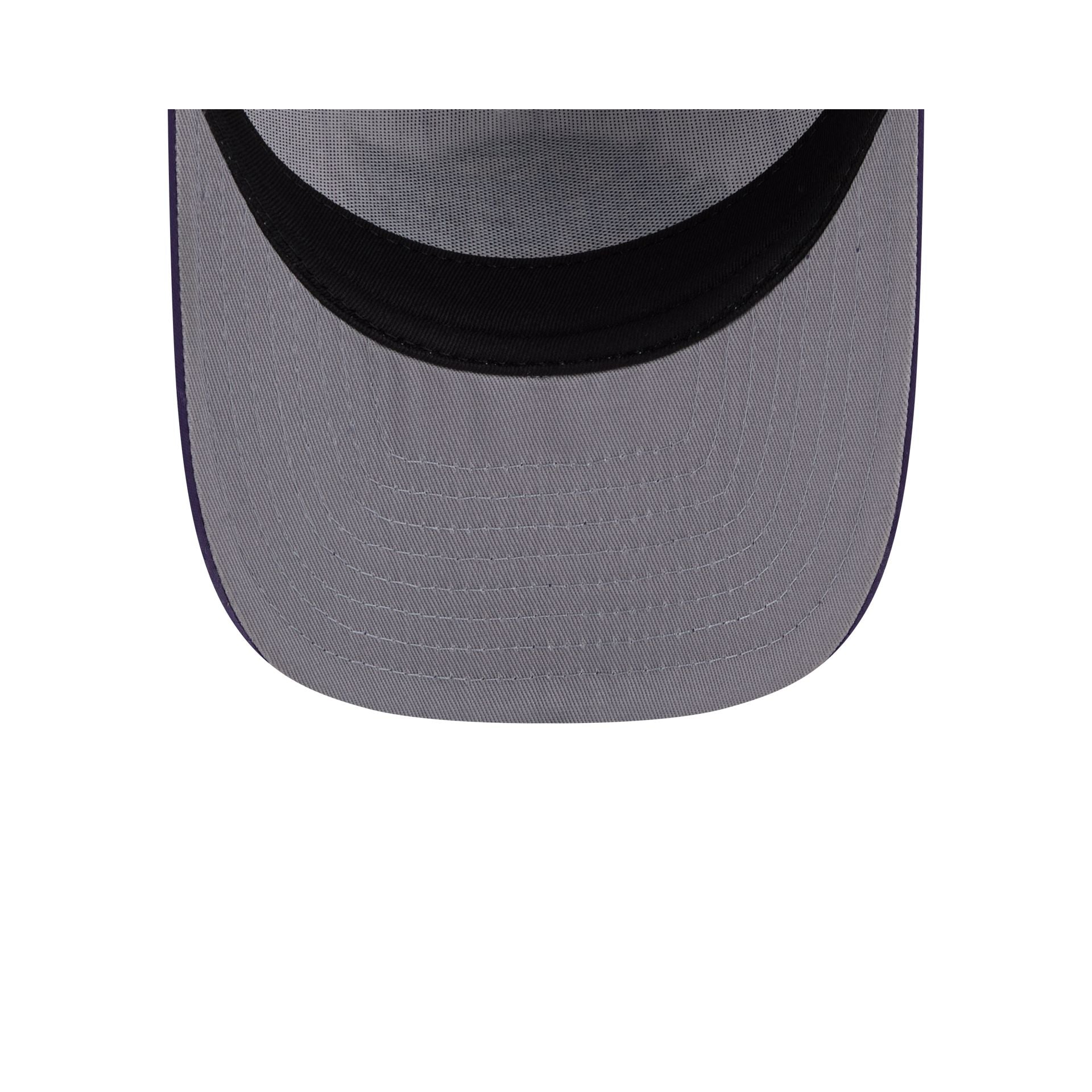 Los Angeles Lakers Satin Pinstripe 9FIFTY A-Frame Snapback Hat - Image 7