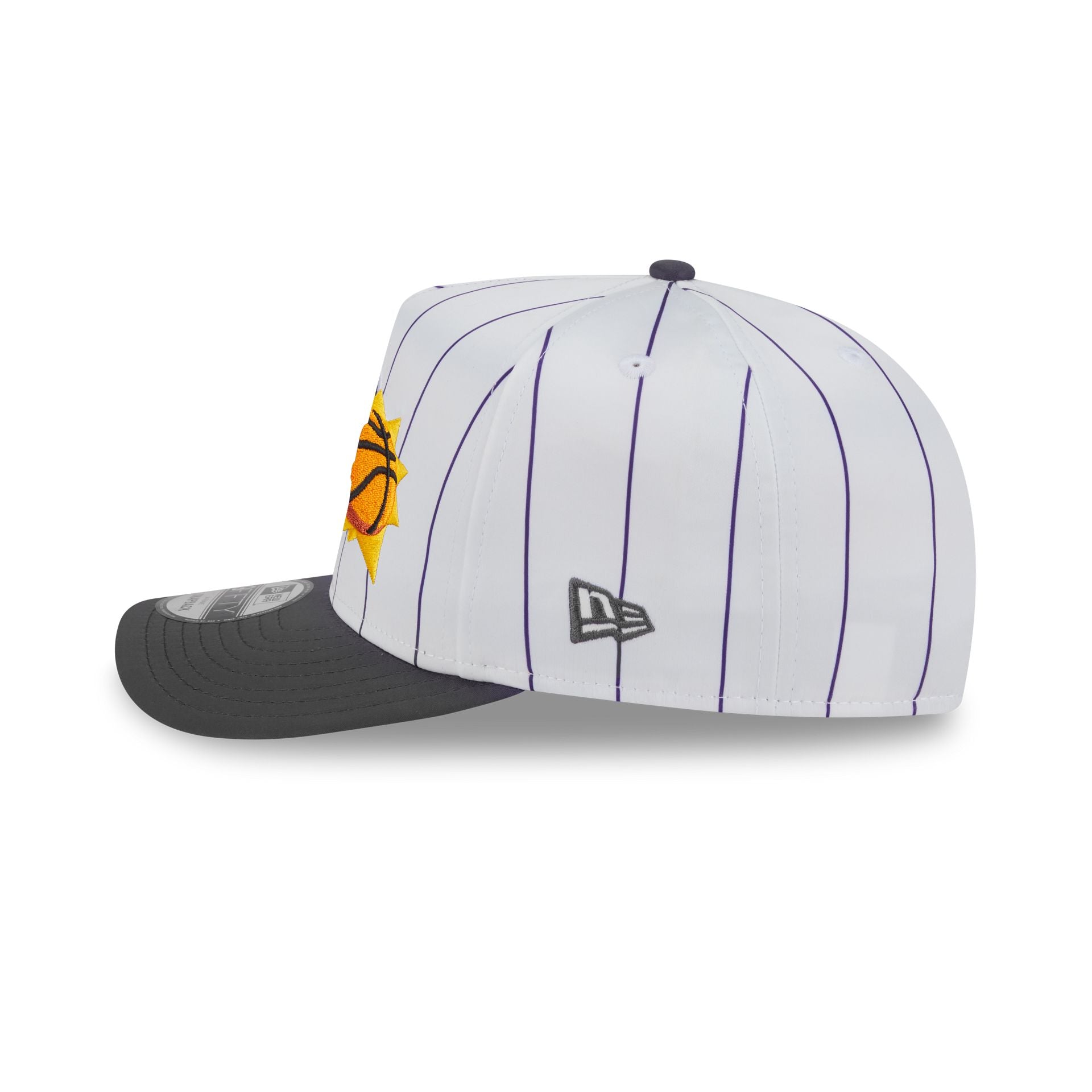 Phoenix Suns Satin Pinstripe 9FIFTY A-Frame Snapback Hat - Image 4