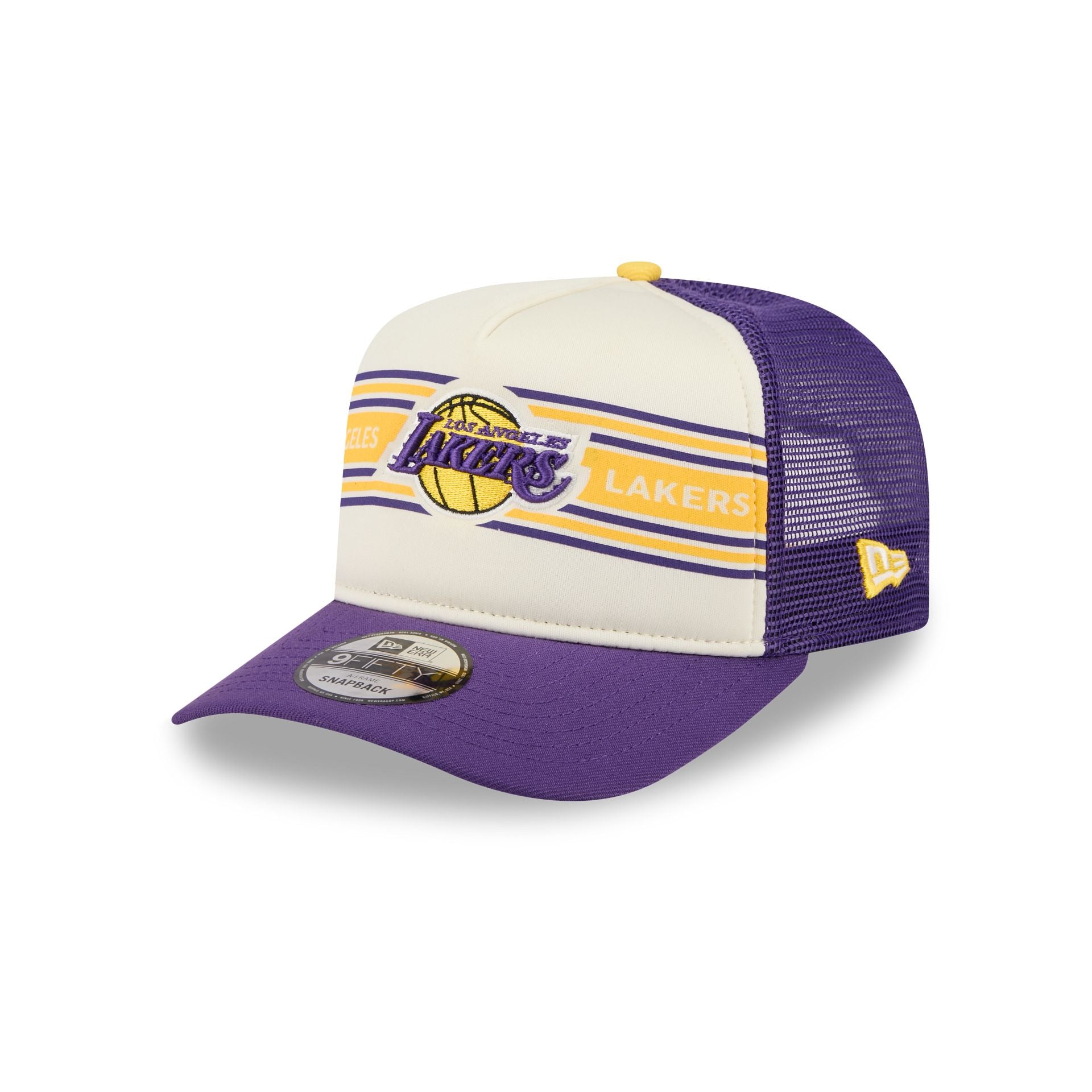 Los Angeles Lakers Banner 9FIFTY A-Frame Trucker Hat