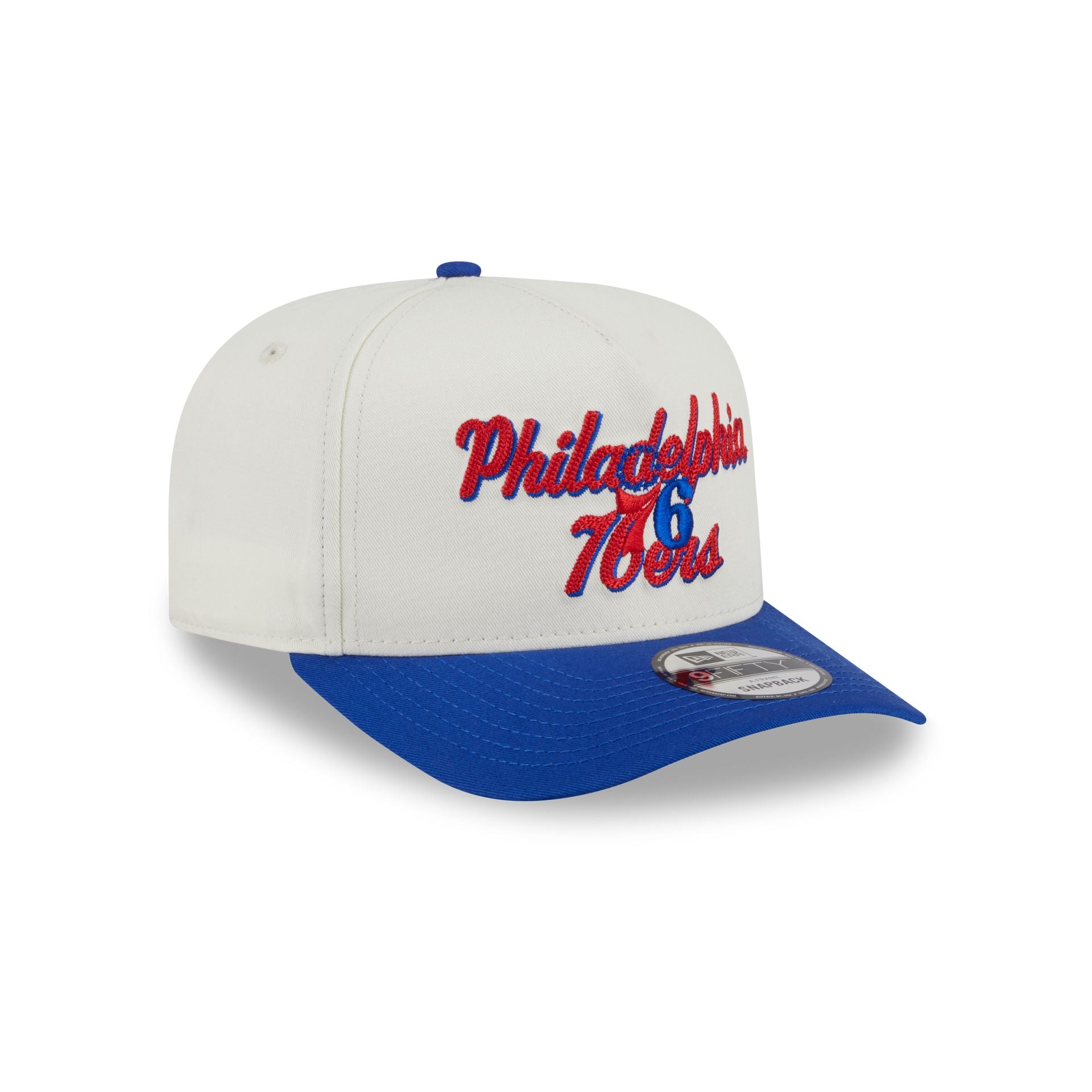 Philadelphia 76ers Chainstitch 9FIFTY A-Frame Snapback Hat - Image 3