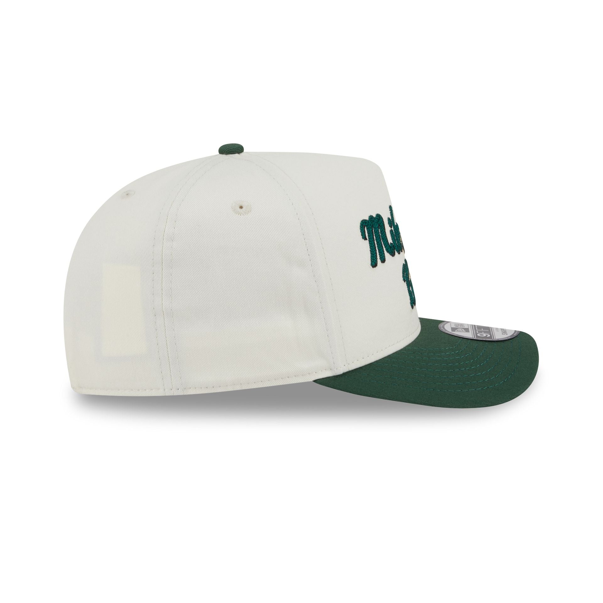 Milwaukee Bucks Chainstitch 9FIFTY A-Frame Snapback Hat - Image 5