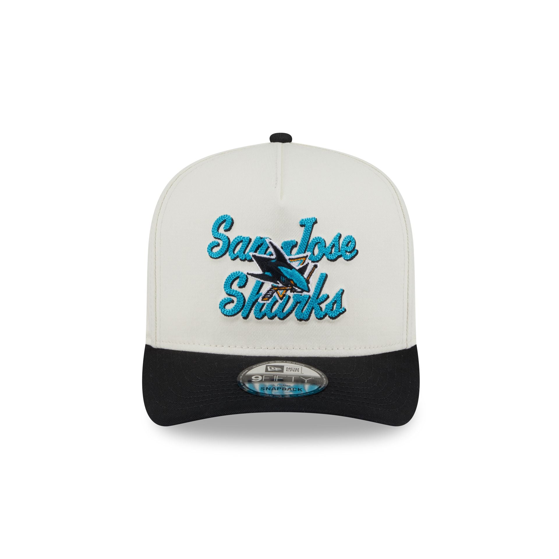 San Jose Sharks Chainstitch 9FIFTY A-Frame Snapback Hat - Image 2