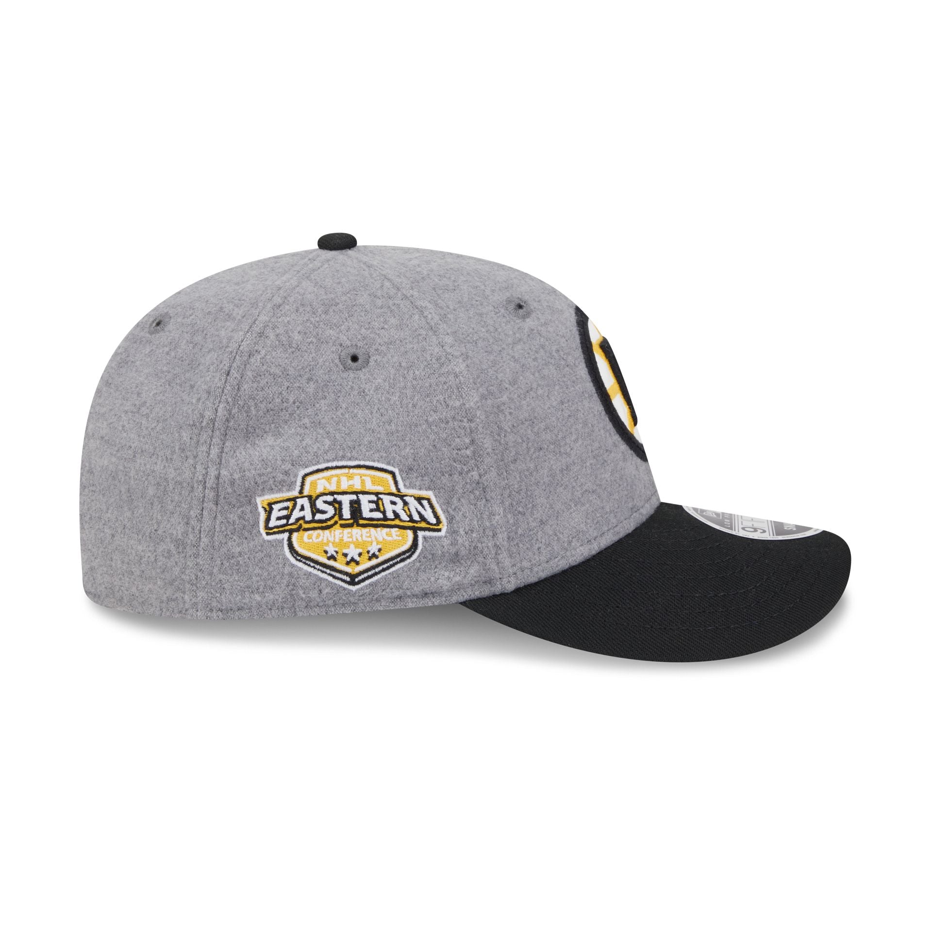 Boston Bruins Heather Gray Wool Low Profile 9FIFTY Snapback Hat - Image 4