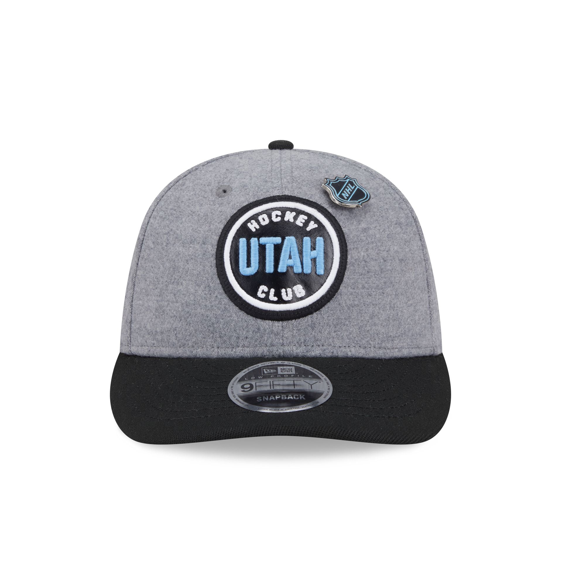 Utah Mammoth Heather Gray Wool Low Profile 9FIFTY Snapback Hat - Image 2