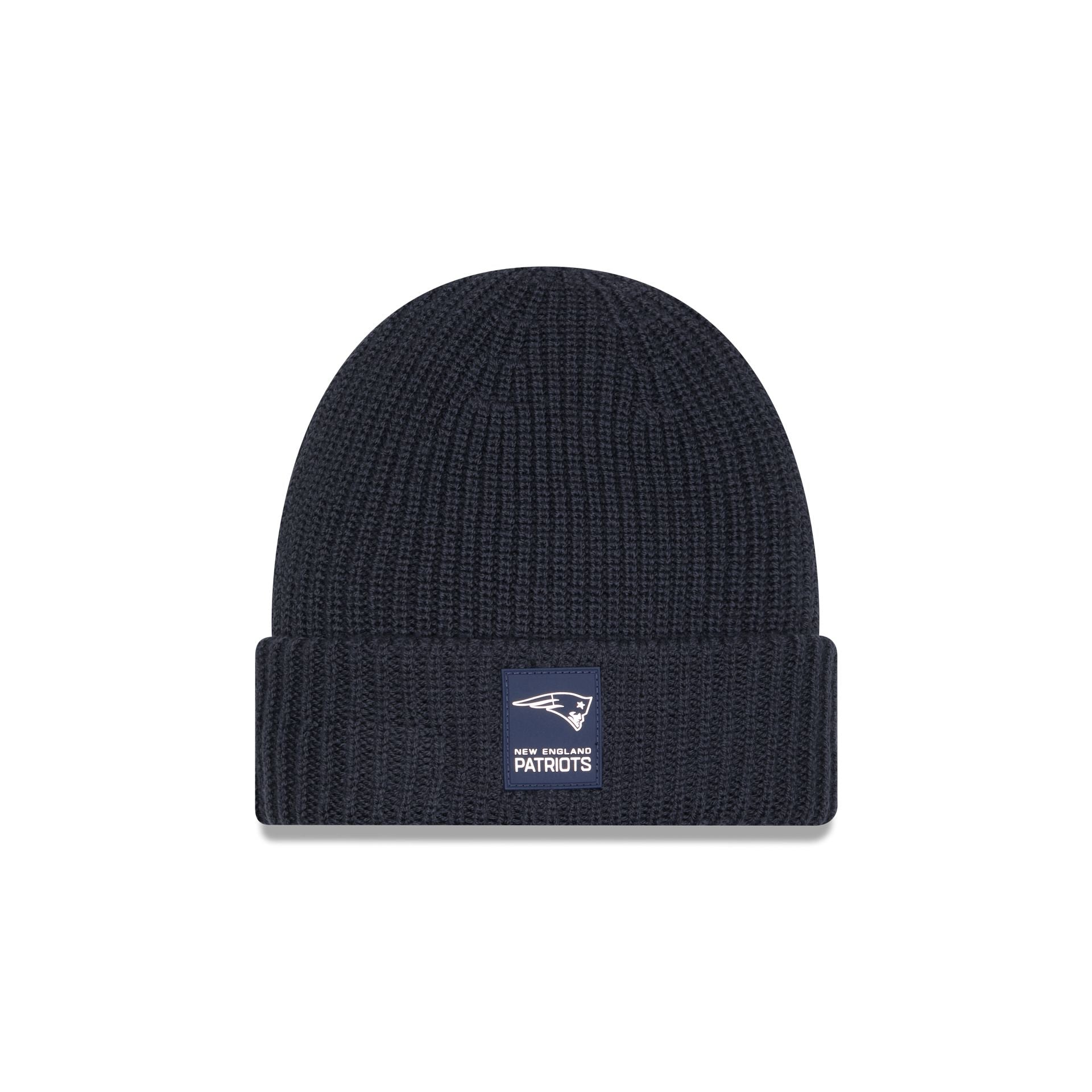 New England Patriots 2025 Sideline Cold Weather Steel Clouds Cuff Knit Beanie