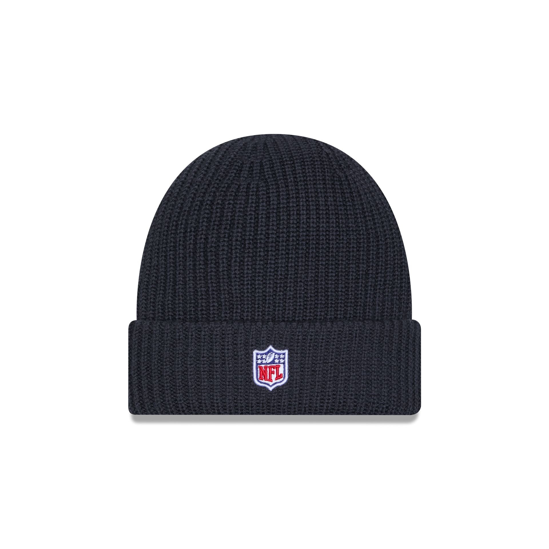 New England Patriots 2025 Sideline Cold Weather Steel Clouds Cuff Knit Beanie - Image 3