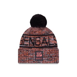 Cincinnati Bengals 2025 Sideline Cold Weather Pom Knit Hat