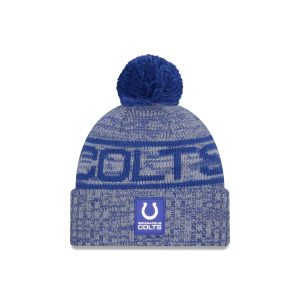 Indianapolis Colts 2025 Sideline Cold Weather Pom Knit Hat