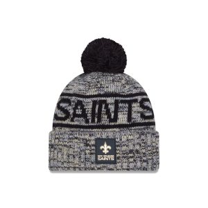 New Orleans Saints 2025 Sideline Cold Weather Pom Knit Hat