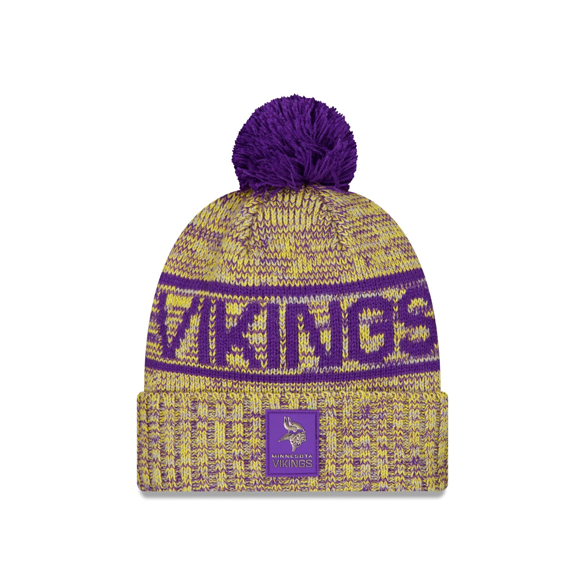 Minnesota Vikings 2025 Sideline Cold Weather Pom Knit Hat