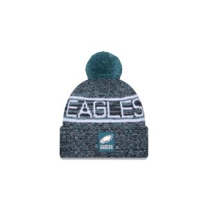 Philadelphia Eagles 2025 Sideline Cold Weather Kids Pom Knit Hat