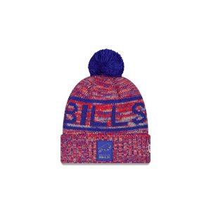 Buffalo Bills 2025 Sideline Cold Weather Kids Pom Knit Hat