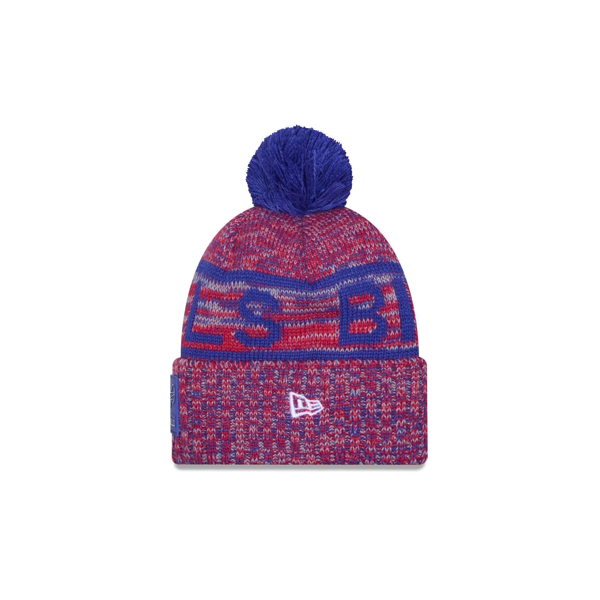 Buffalo Bills 2025 Sideline Cold Weather Kids Pom Knit Hat - Image 2
