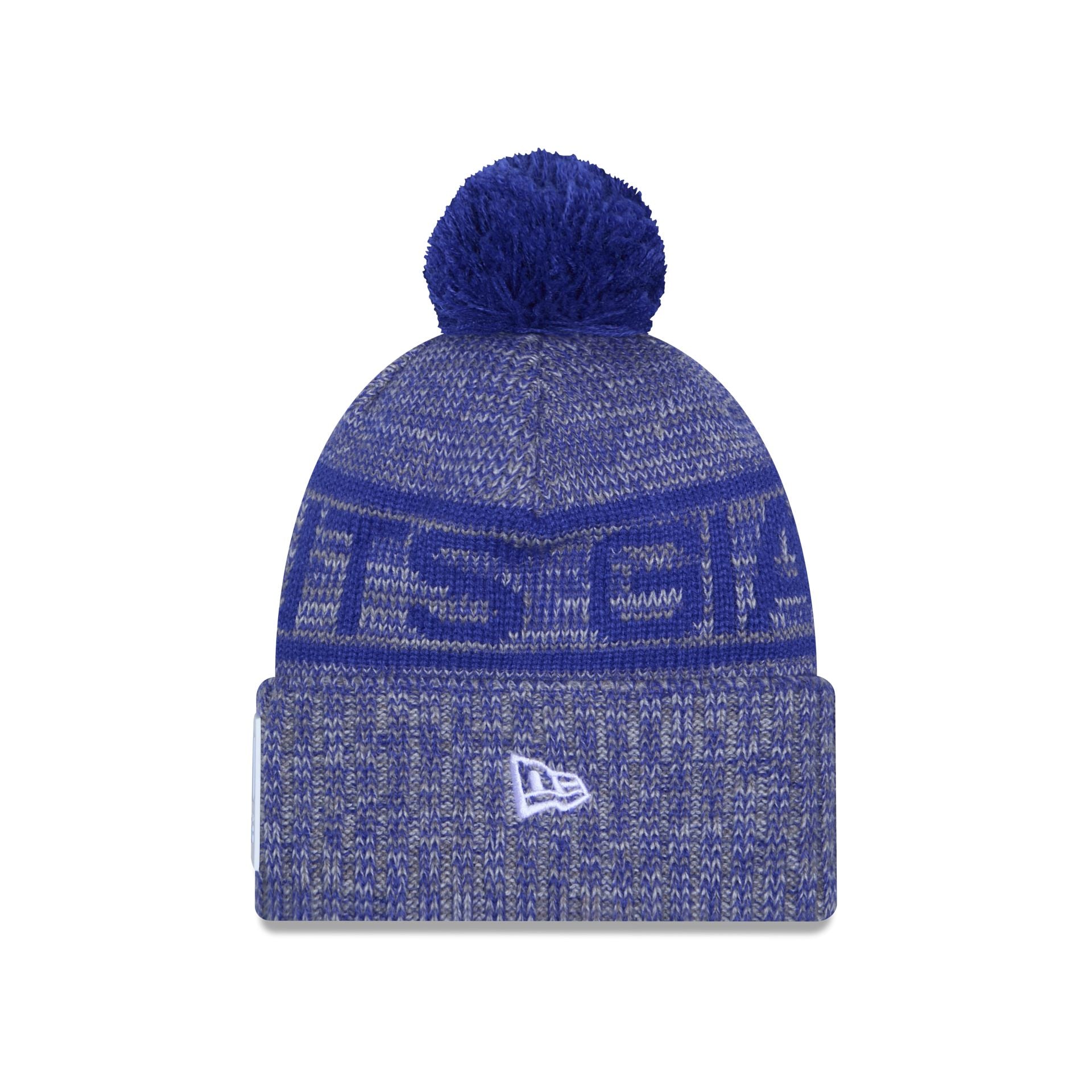 New York Giants 2025 Sideline Cold Weather Gray Pom Knit Hat - Image 2