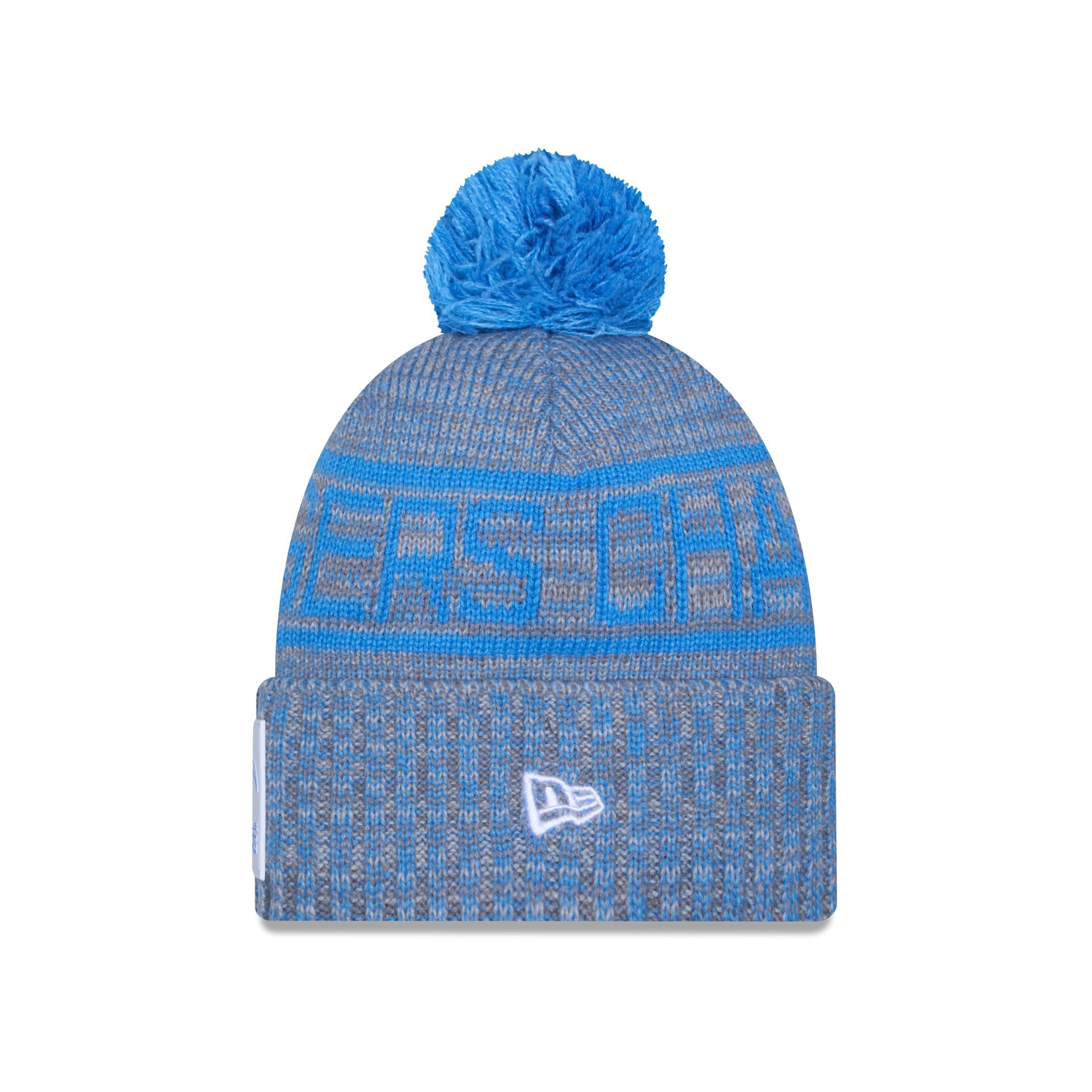 Los Angeles Chargers 2025 Sideline Cold Weather Gray Pom Knit Hat - Image 2