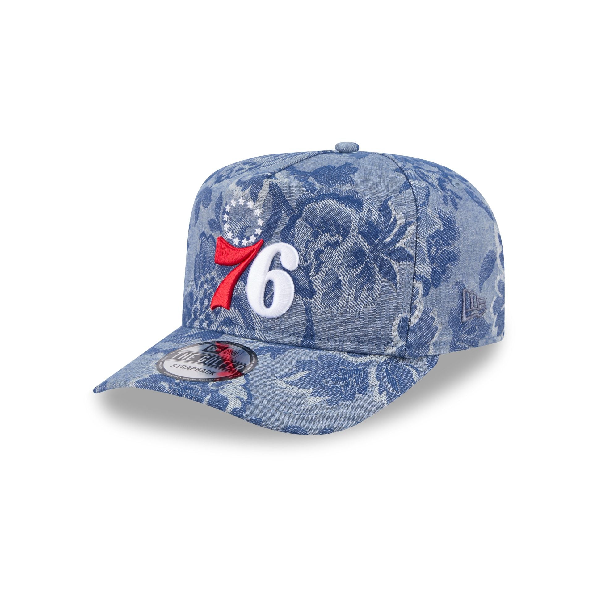 Philadelphia 76ers Denim Jacquard Golfer Hat - Image 3