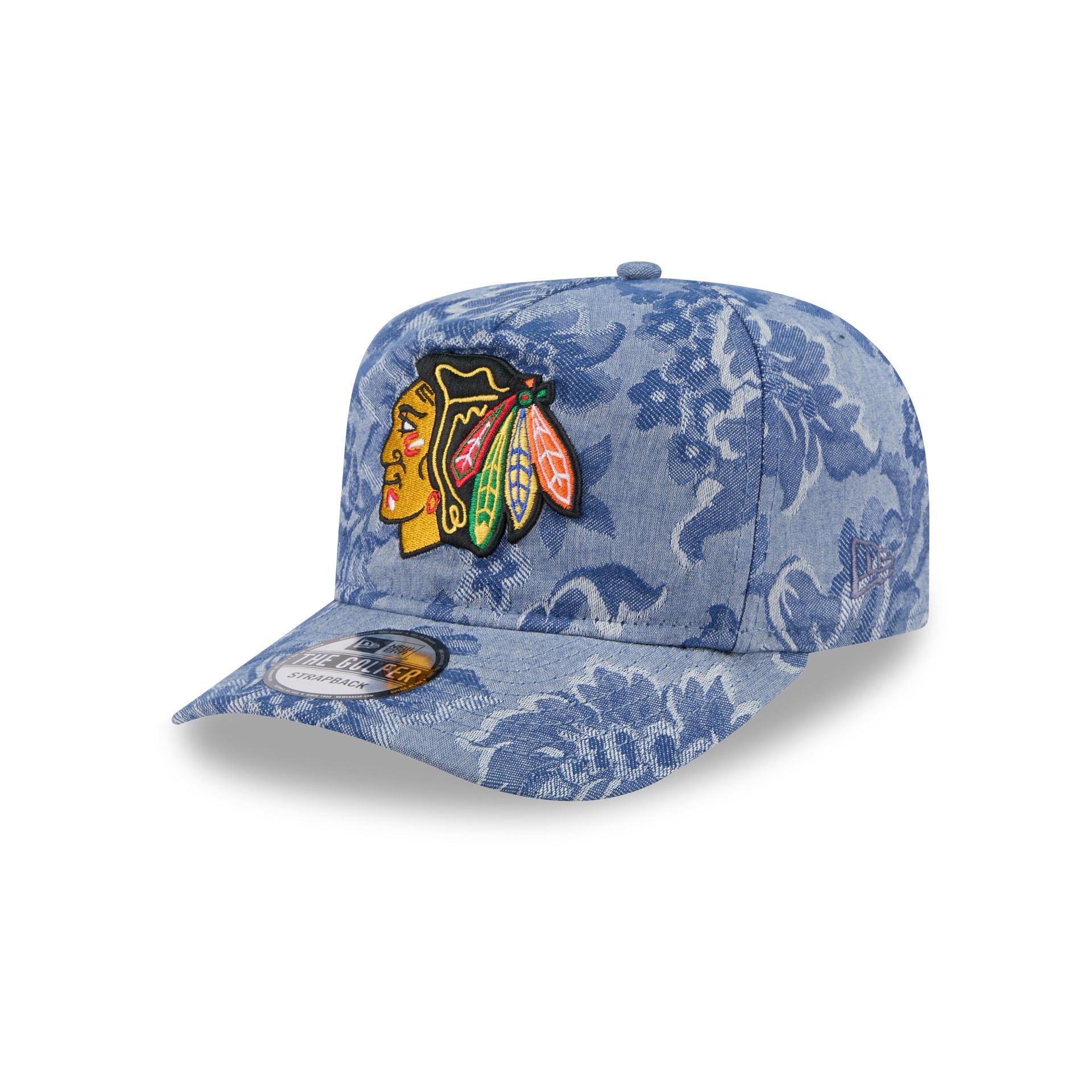 Chicago Blackhawks Denim Jacquard Golfer Hat - Image 3