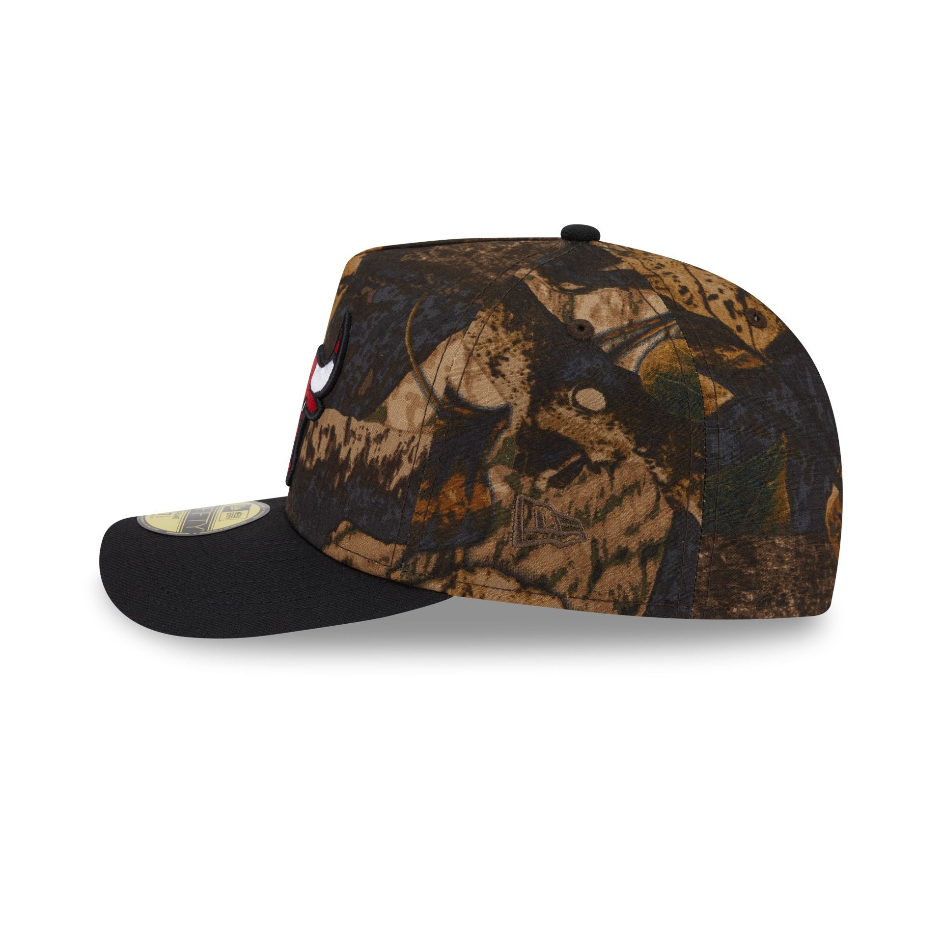Chicago Bulls Ripstop Camo 59FIFTY A-Frame Fitted Hat - Image 4