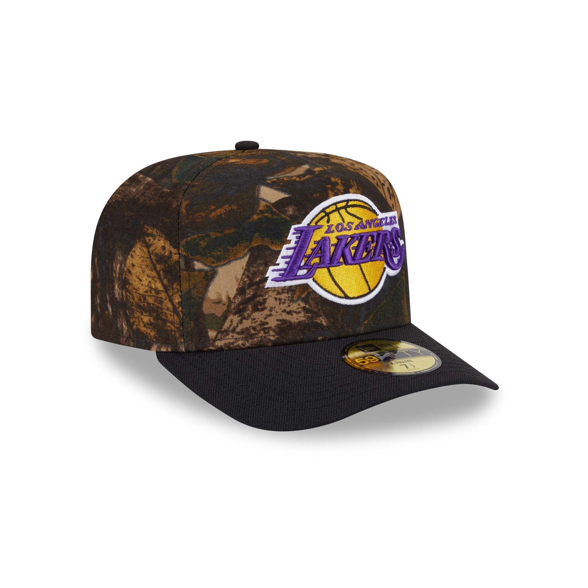 Los Angeles Lakers Ripstop Camo 59FIFTY A-Frame Fitted Hat - Image 3