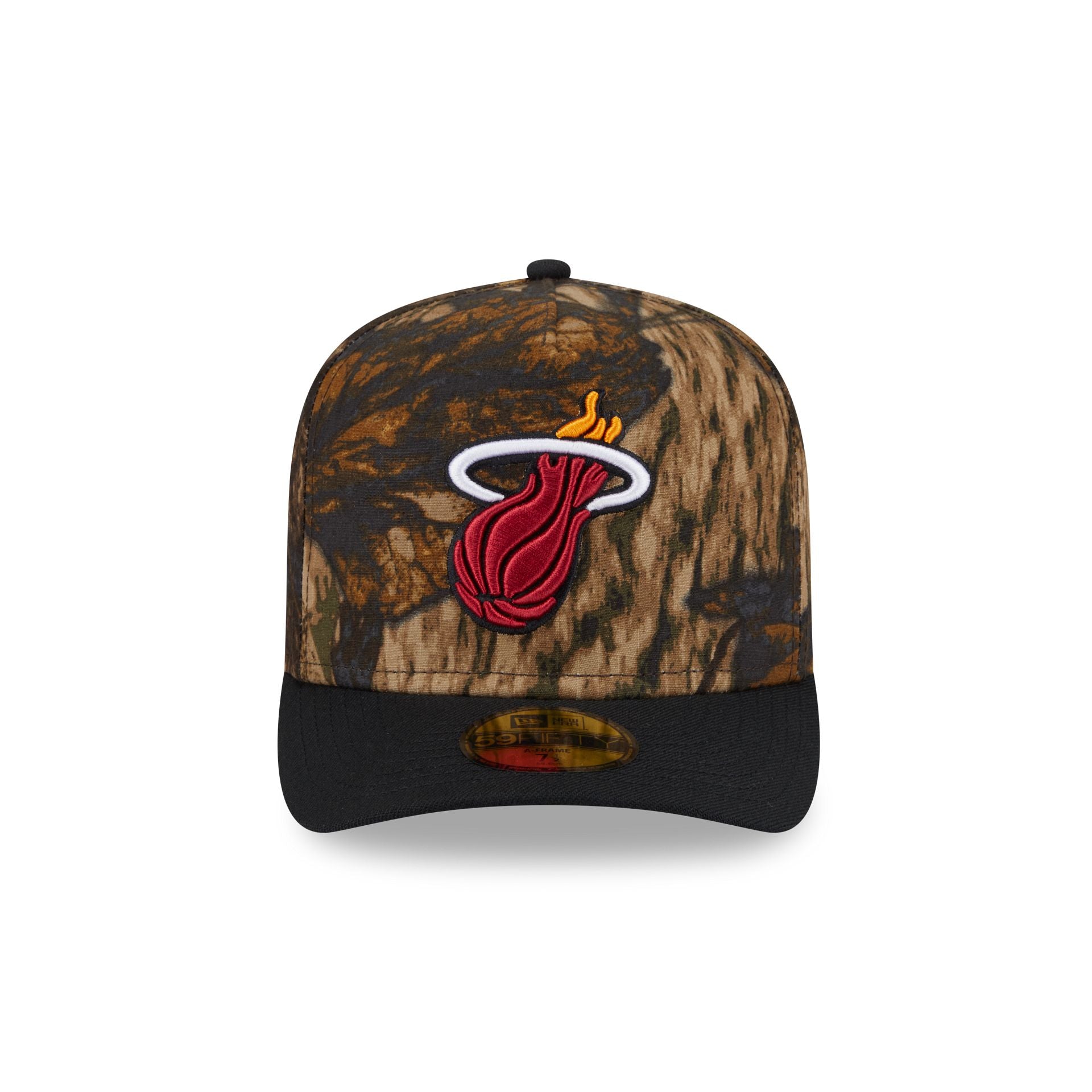 Miami Heat Ripstop Camo 59FIFTY A-Frame Fitted Hat - Image 2
