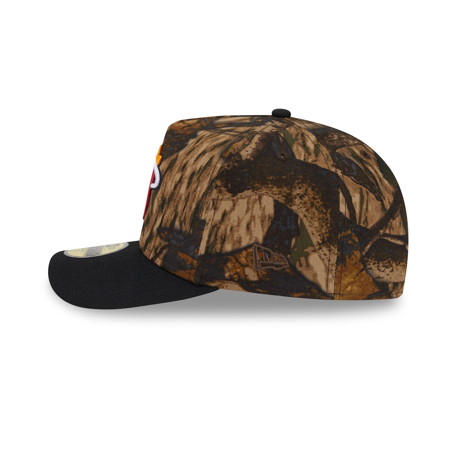 Miami Heat Ripstop Camo 59FIFTY A-Frame Fitted Hat - Image 4