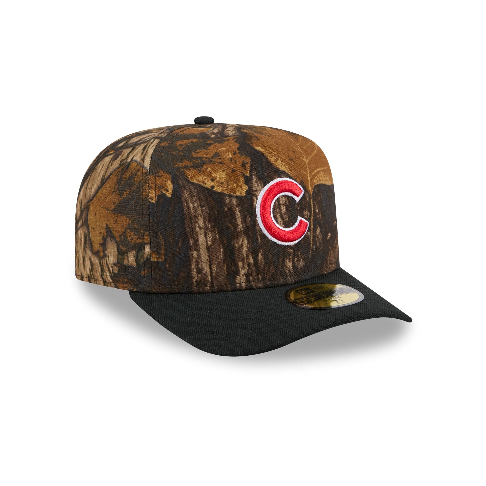 Chicago Cubs Ripstop Camo 59FIFTY A-Frame Fitted Hat - Image 3