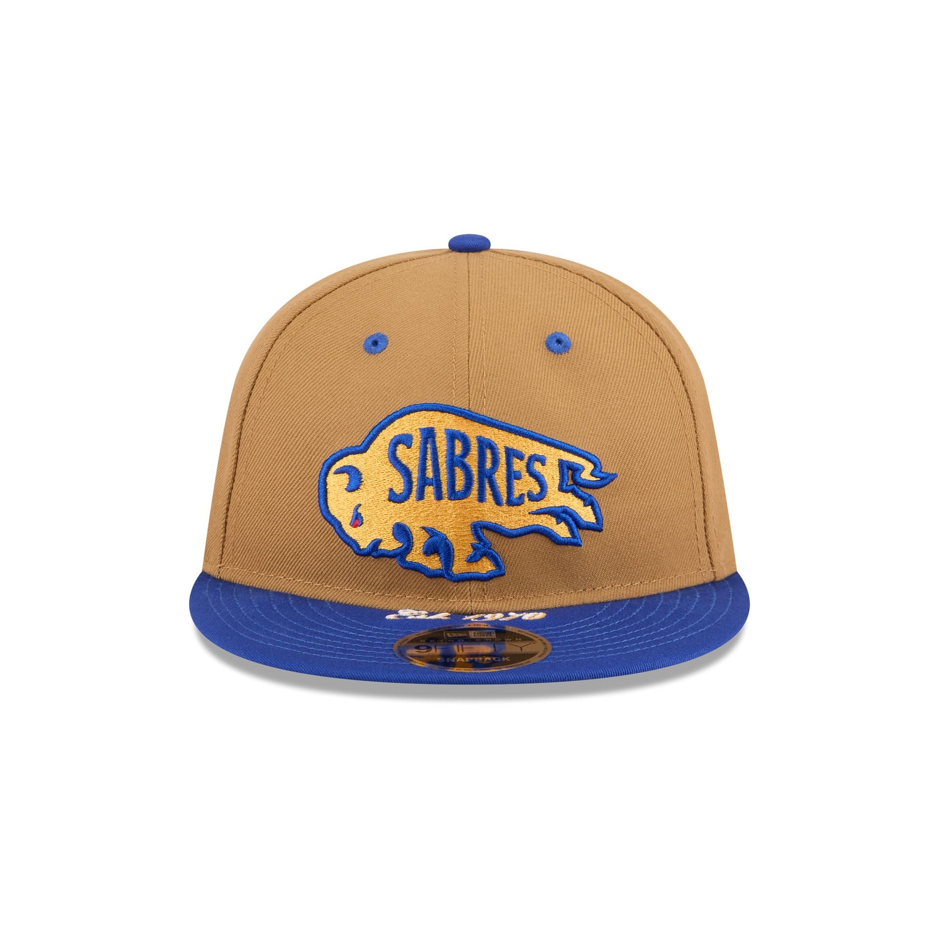 Buffalo Sabres Wheat Retro Crown 9FIFTY Snapback Hat - Image 2