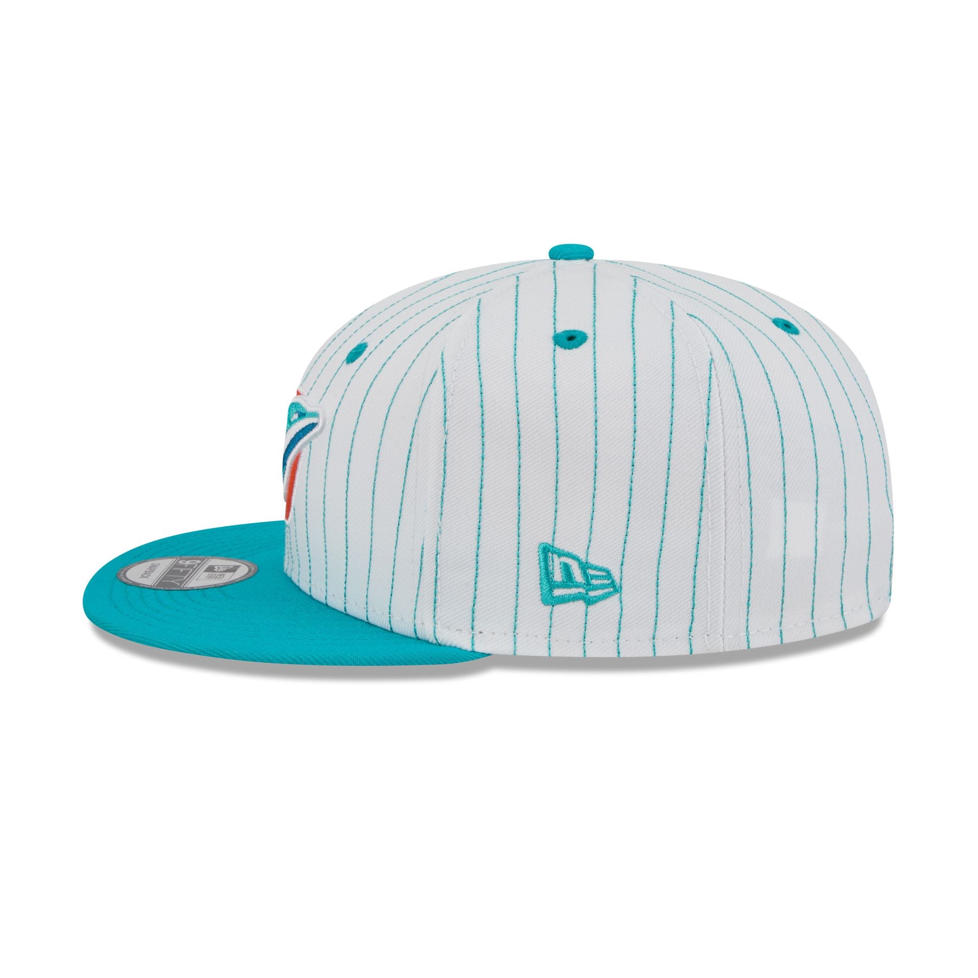 Miami Dolphins Deceptor Pinstripe 9FIFTY Snapback Hat - Image 5
