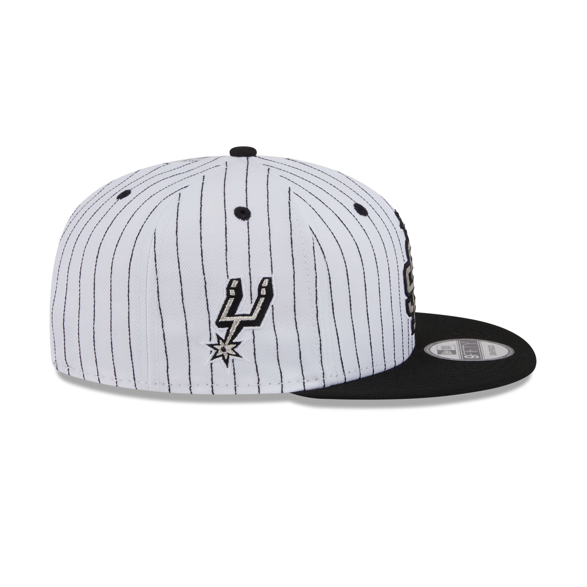 San Antonio Spurs Deceptor Pinstripe 9FIFTY Snapback Hat - Image 4