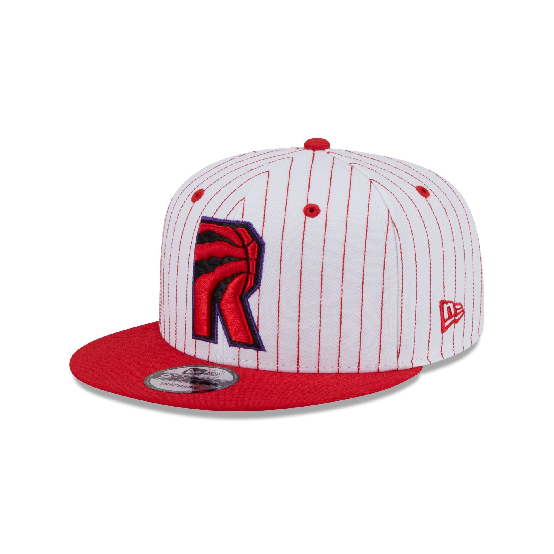 Toronto Raptors Deceptor Pinstripe 9FIFTY Snapback Hat - Image 3