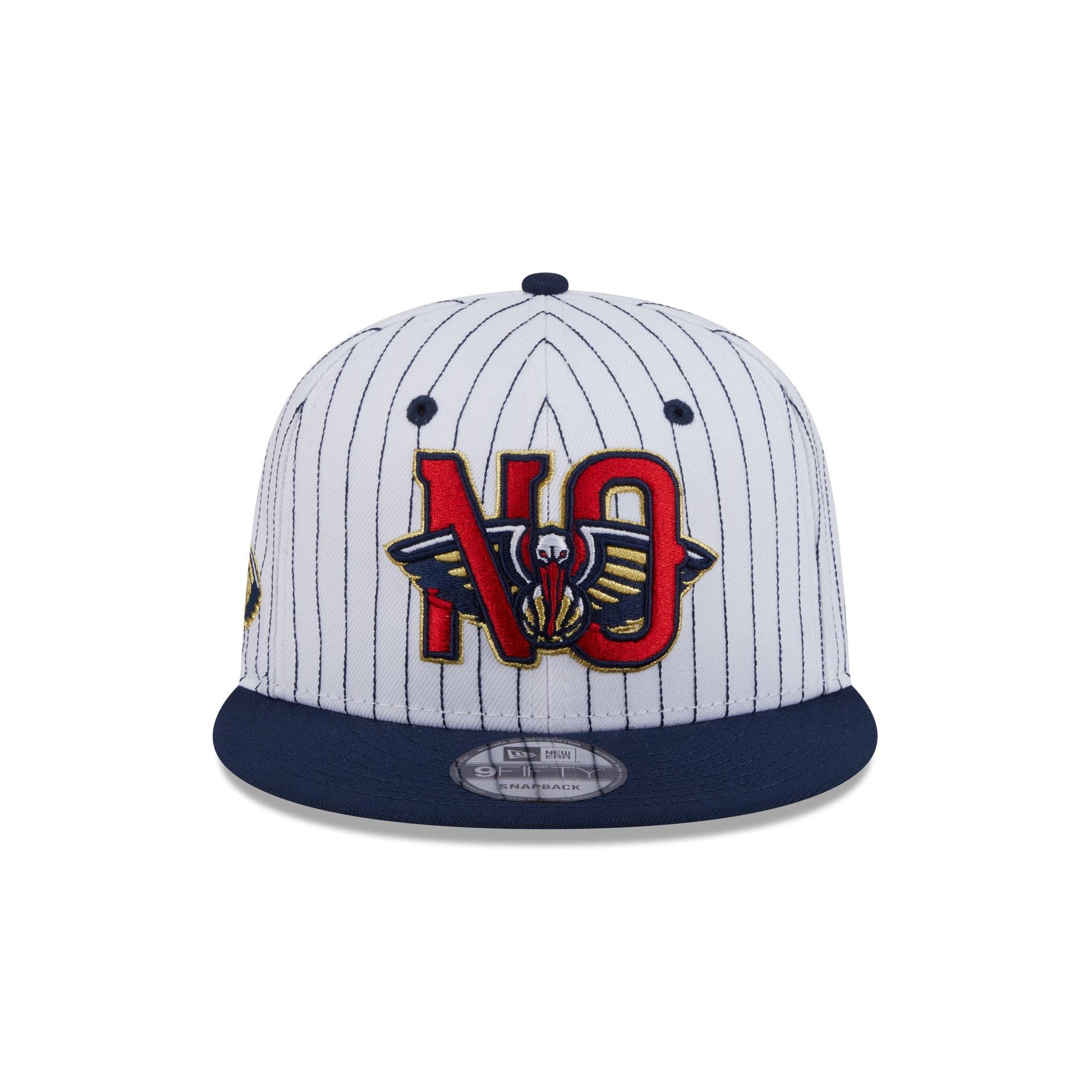 New Orleans Pelicans Deceptor Pinstripe 9FIFTY Snapback Hat - Image 2