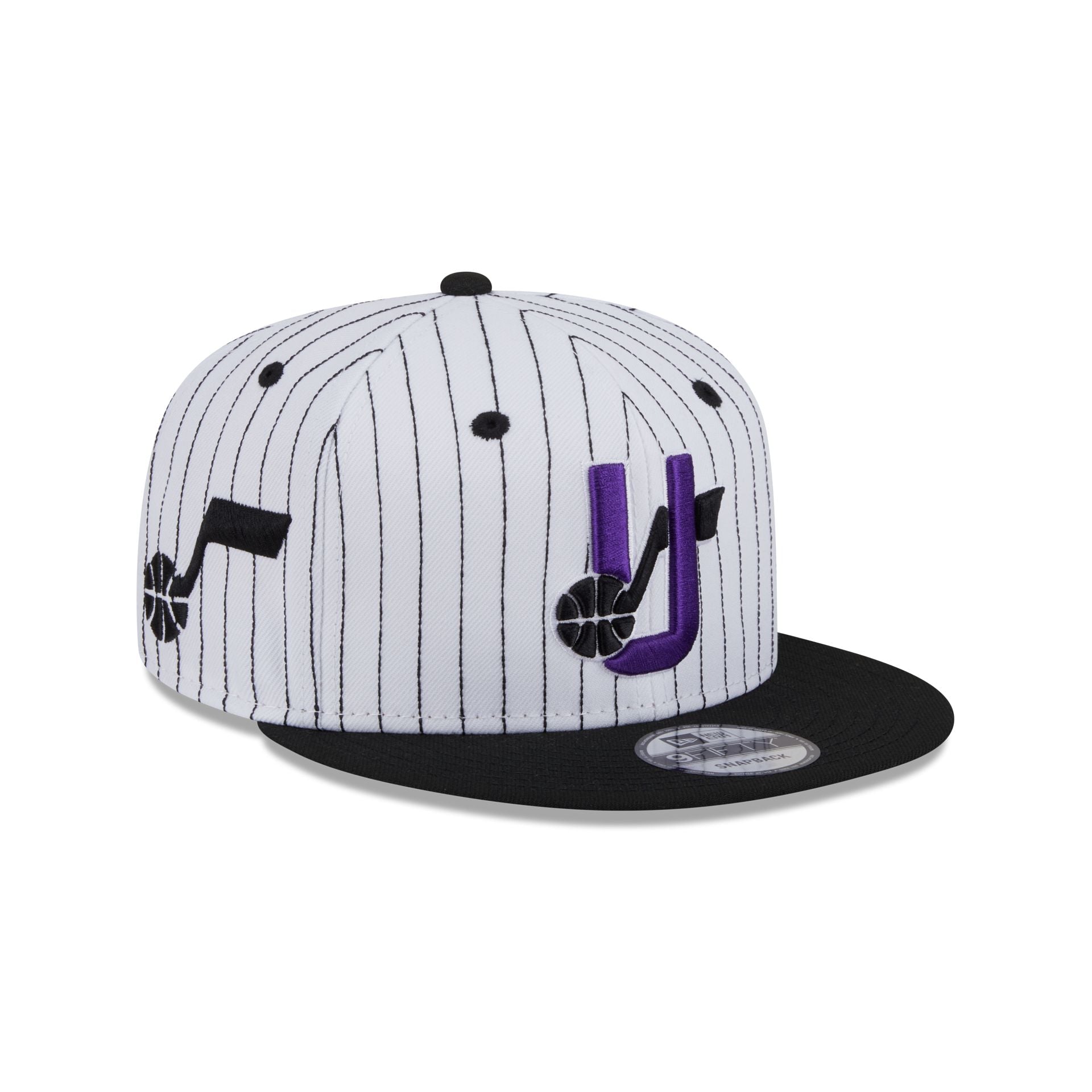 Utah Jazz Deceptor Pinstripe 9FIFTY Snapback Hat