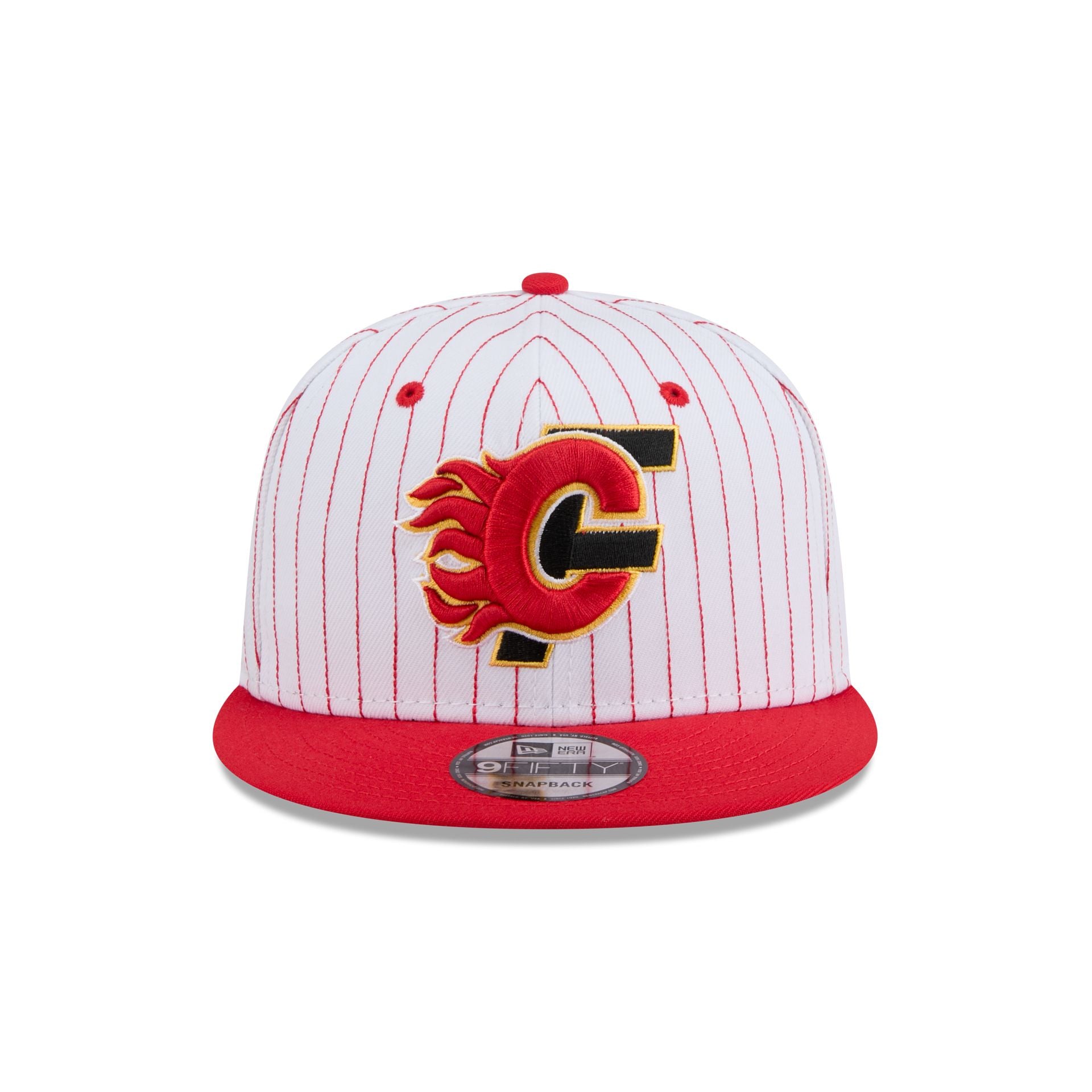 Calgary Flames Deceptor Pinstripe 9FIFTY Snapback Hat - Image 2