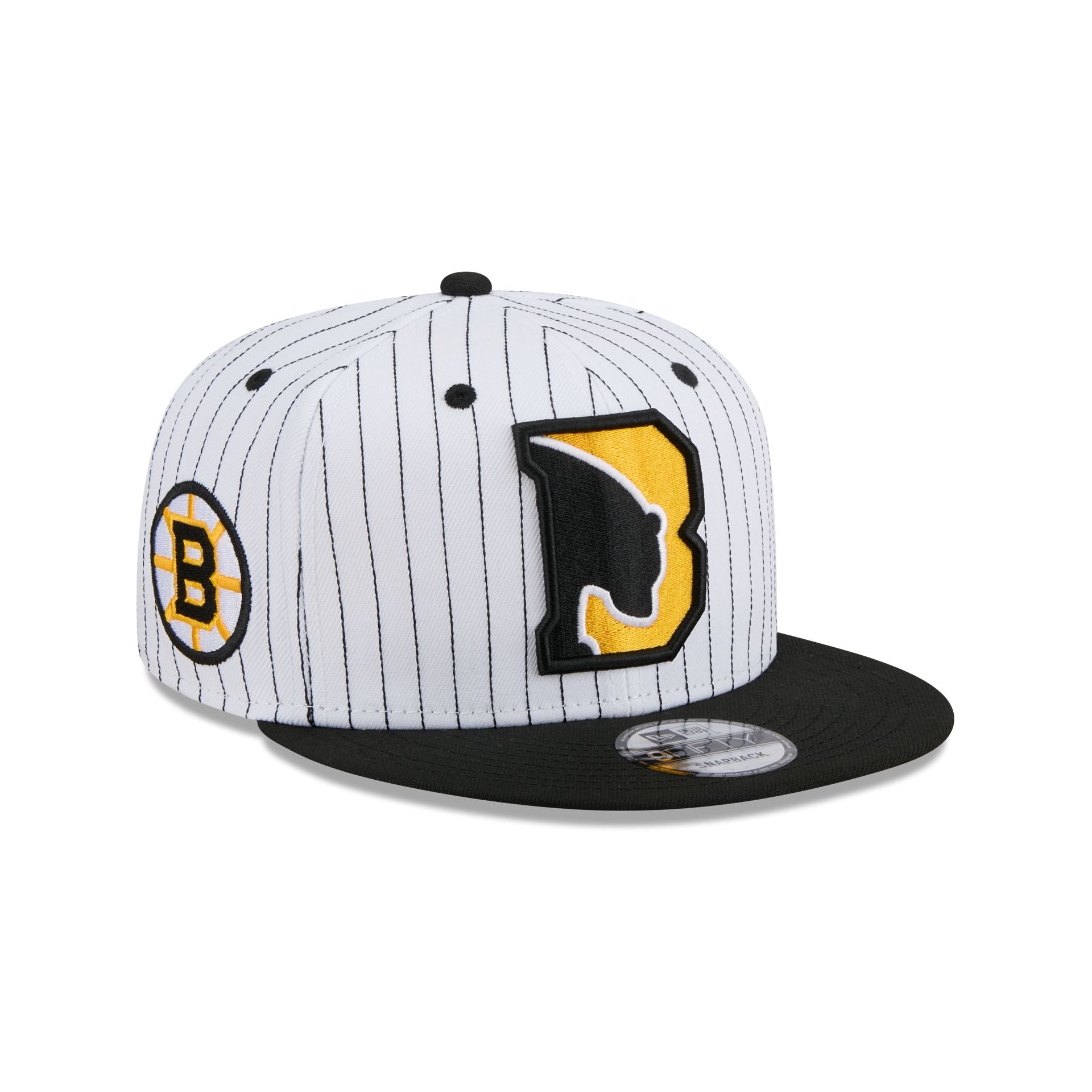 Boston Bruins Deceptor Pinstripe 9FIFTY Snapback Hat