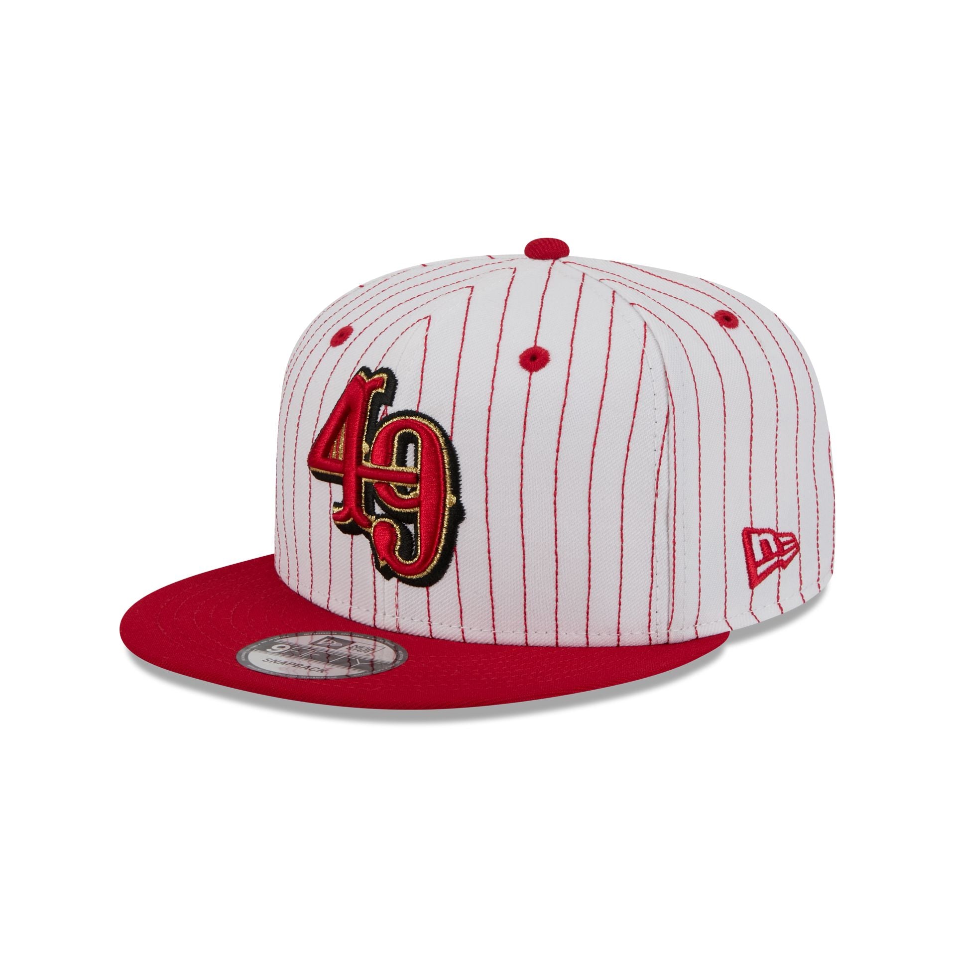 San Francisco 49ers Deceptor Pinstripe 9FIFTY Snapback Hat - Image 3