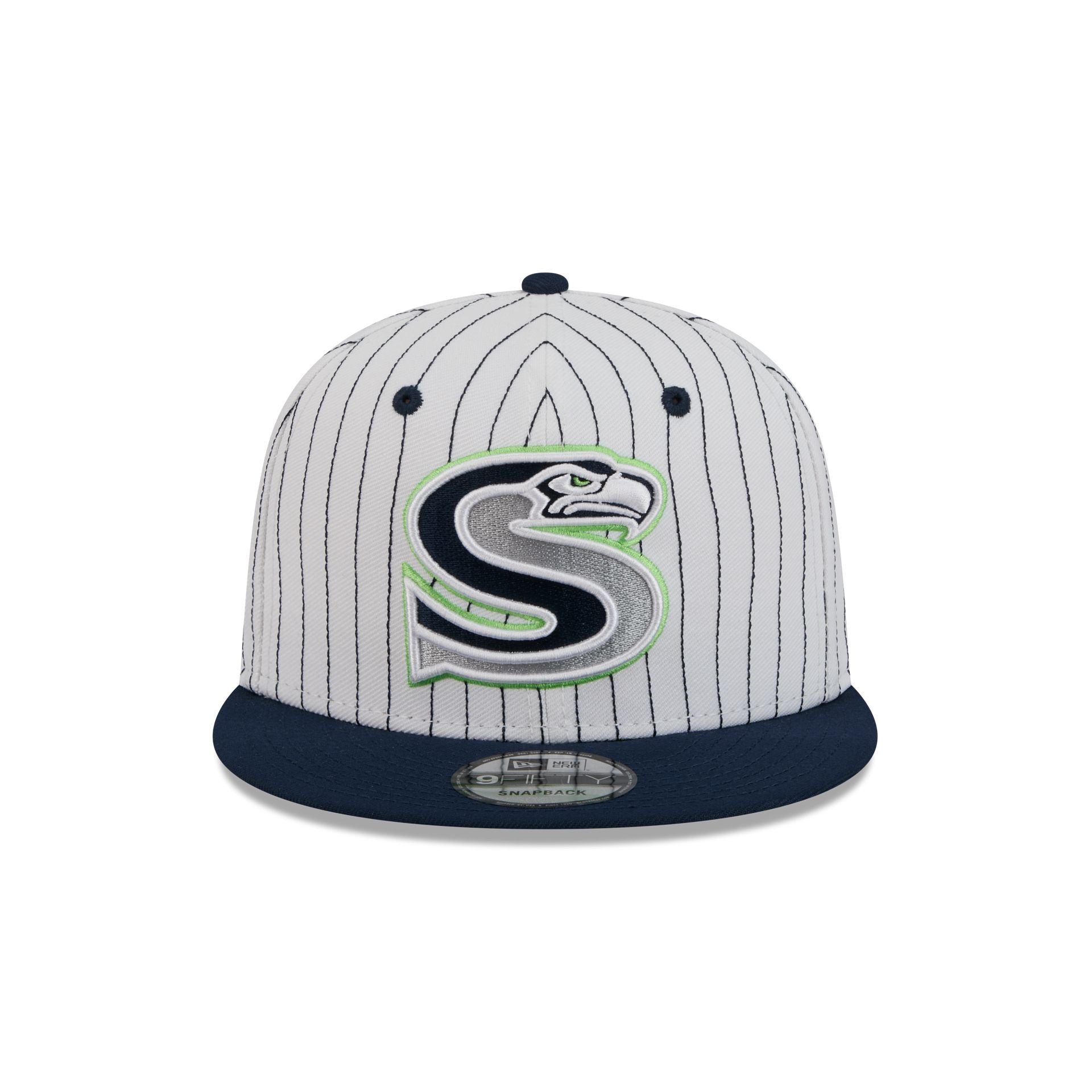 Seattle Seahawks Deceptor Pinstripe 9FIFTY Snapback Hat - Image 2