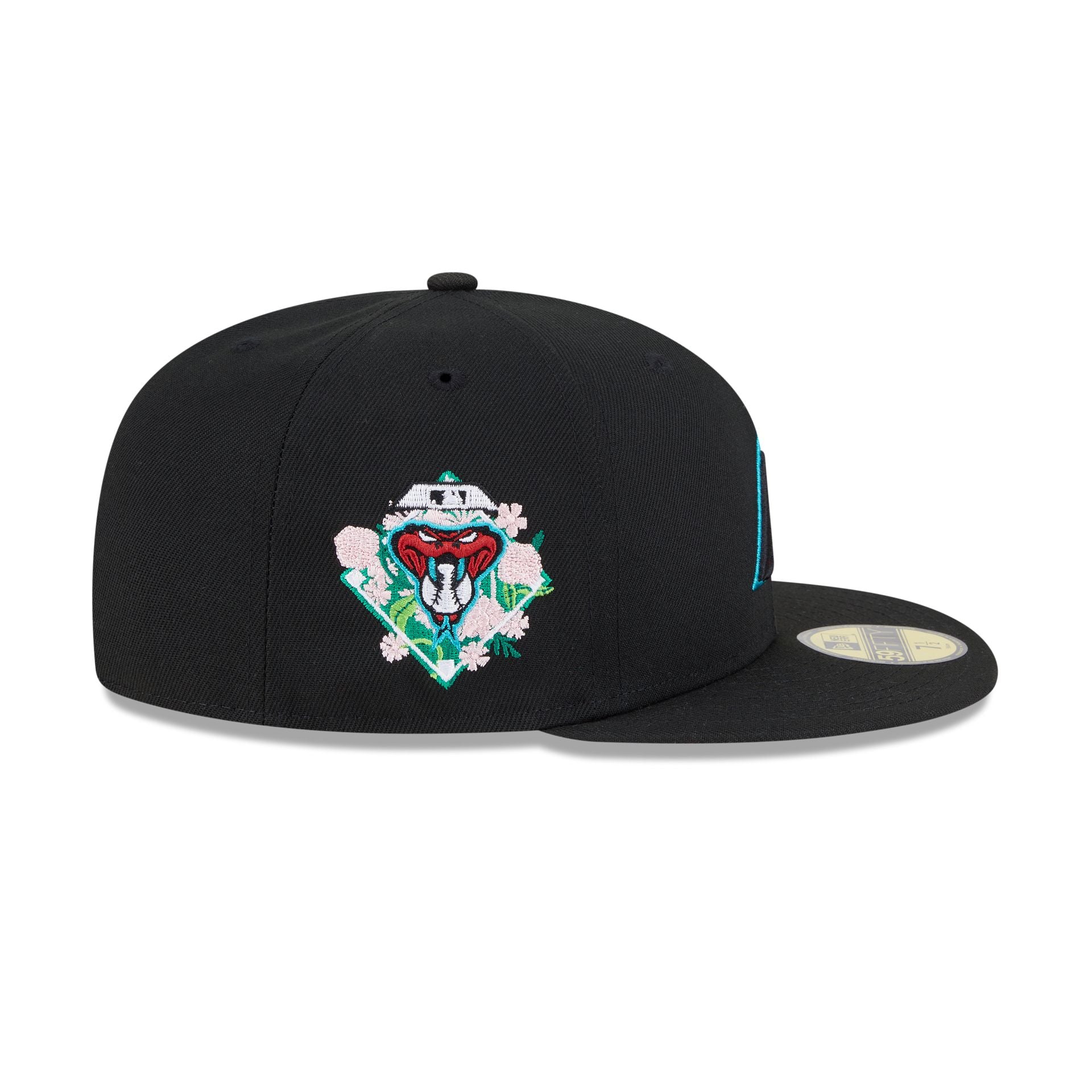 Arizona Diamondbacks Floral Undervisor 59FIFTY Fitted Hat - Image 4